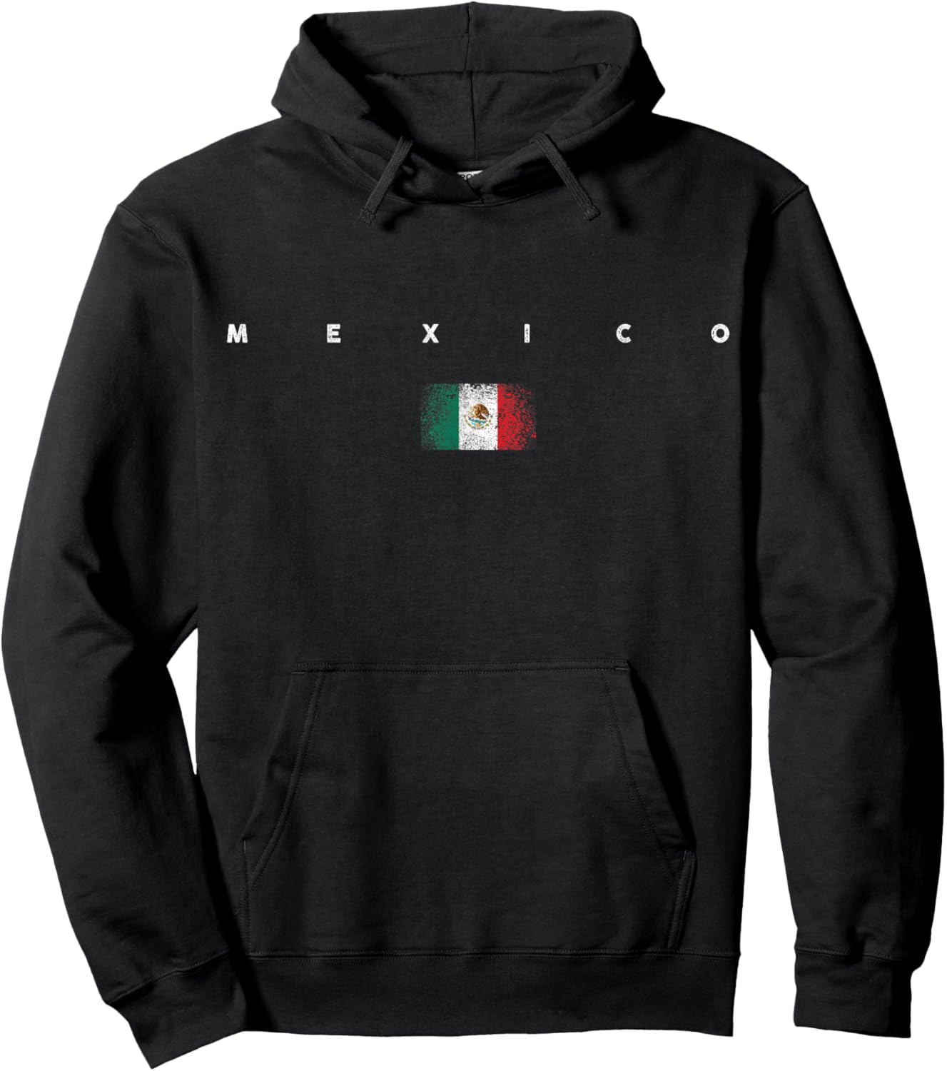 Mexico Flag Pride Vintage /Retro Soccer Mexican Football Hoodie - Hoodie | Black