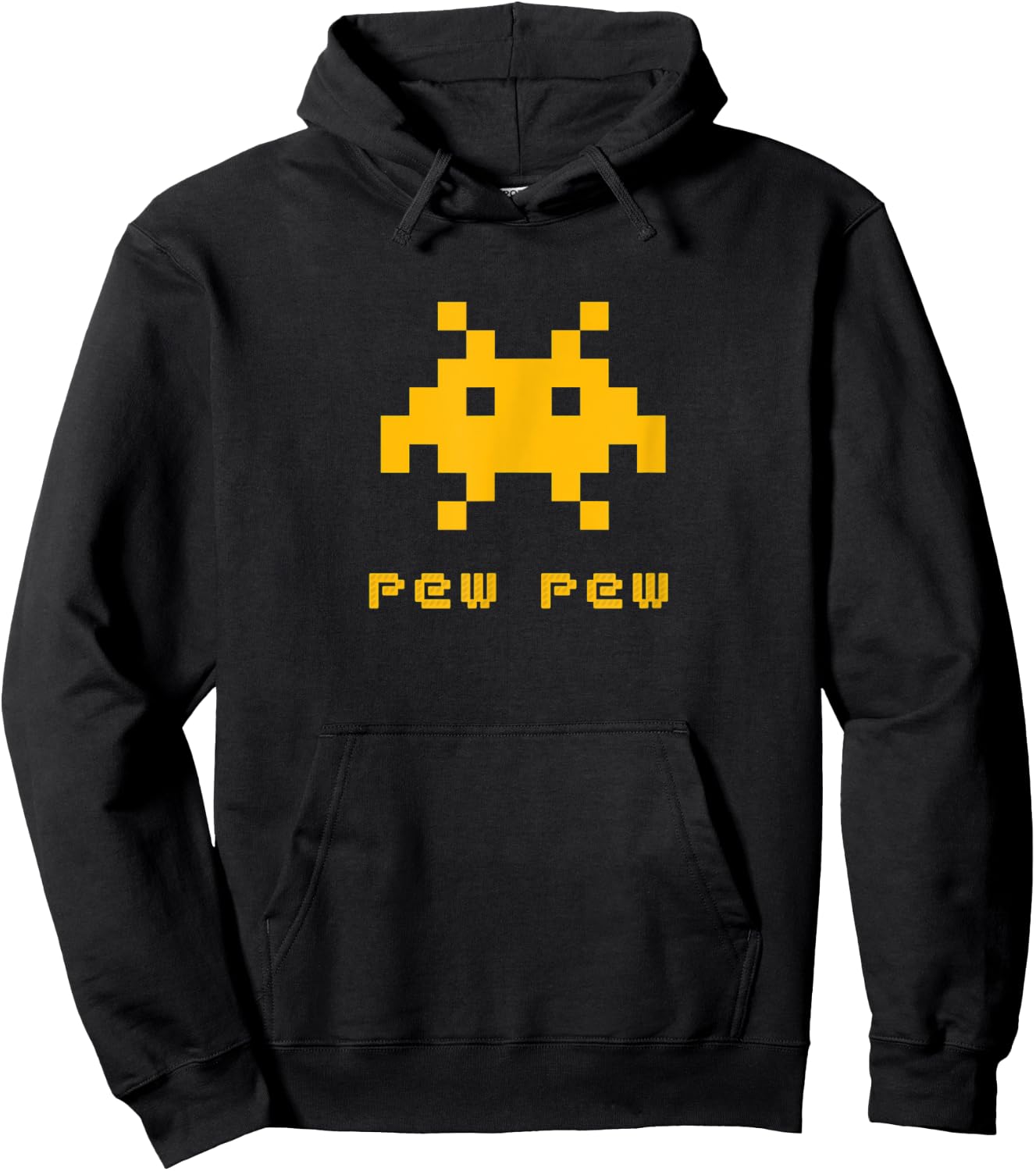 Space Alien Invaders 8-bit Retro UFO Video Gamer Hoodie - Hoodie | Black