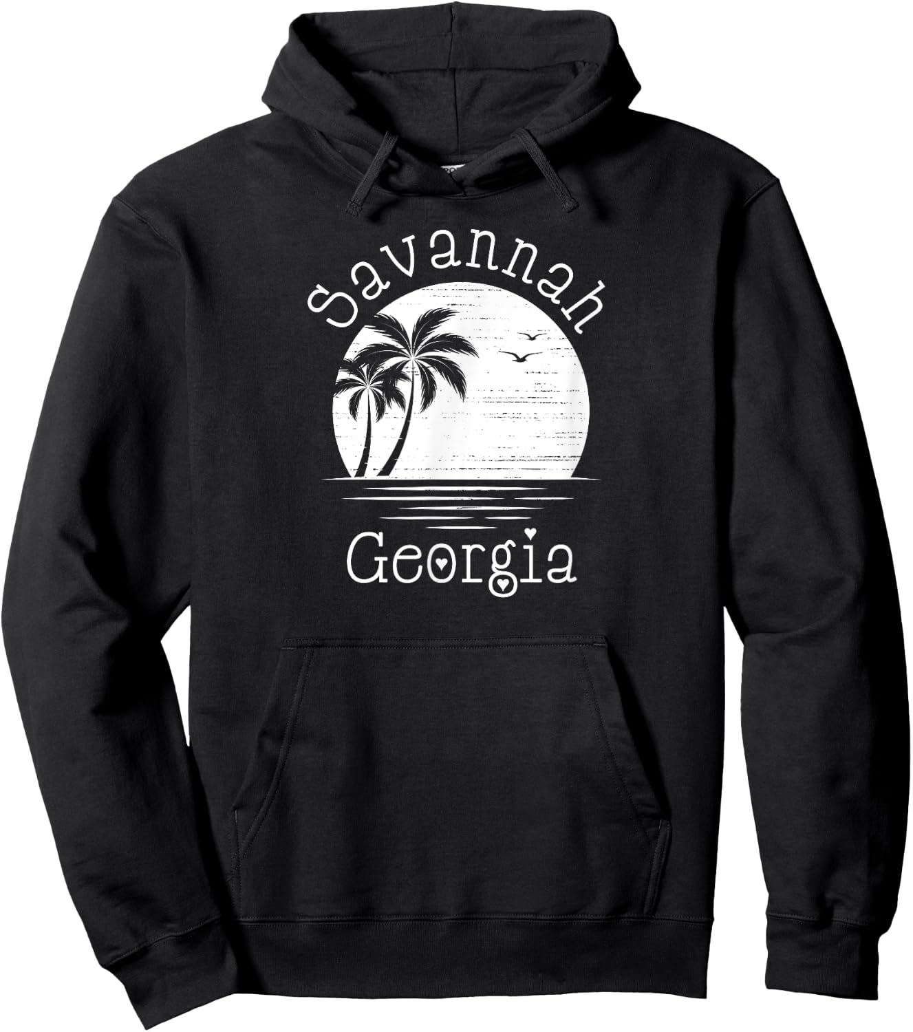 Savannah Georgia Hoodie - Hoodie | Black
