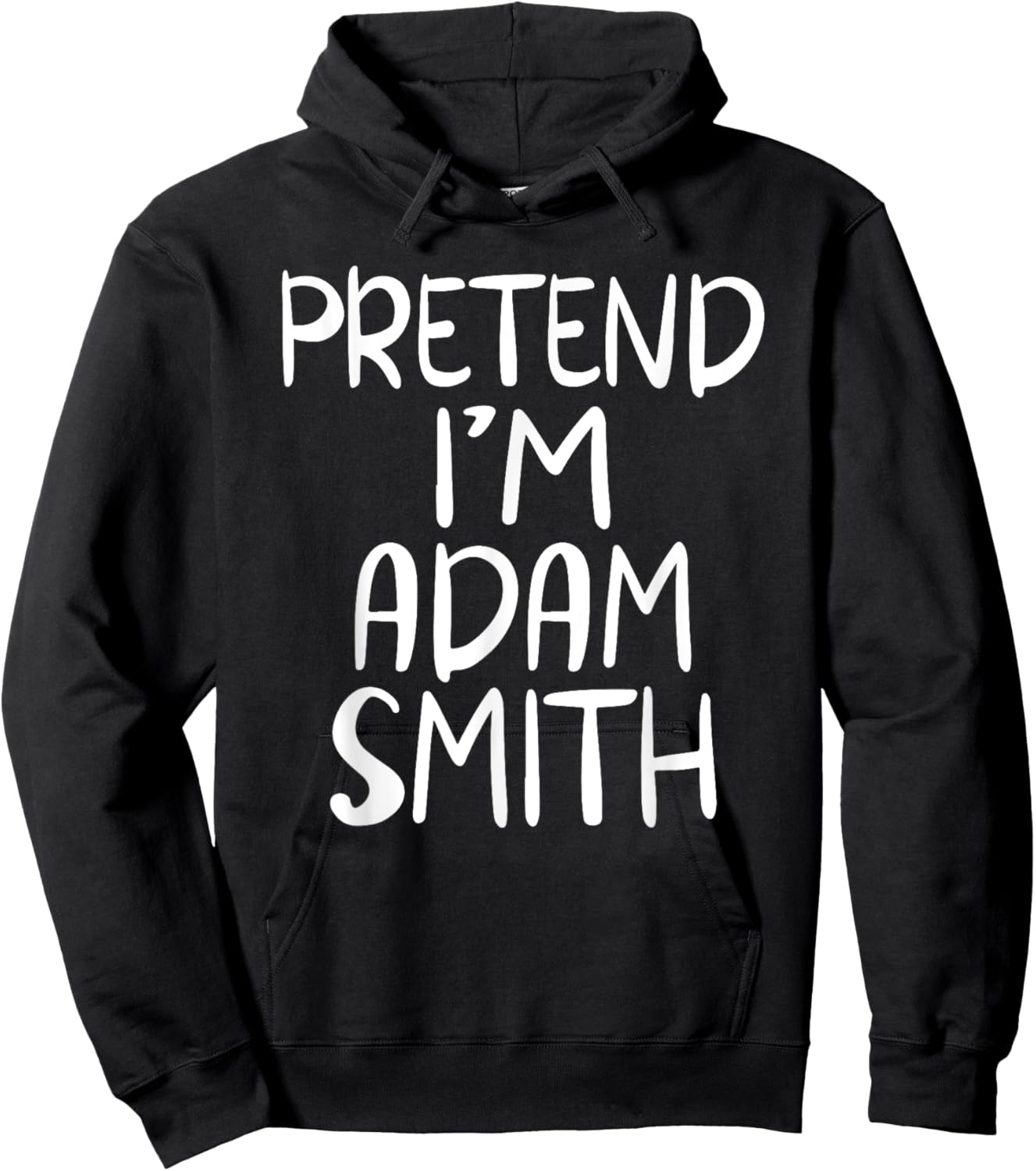 Pretend I'm Adam Smith Family Group Lazy Easy Halloween Hoodie - Hoodie | Black