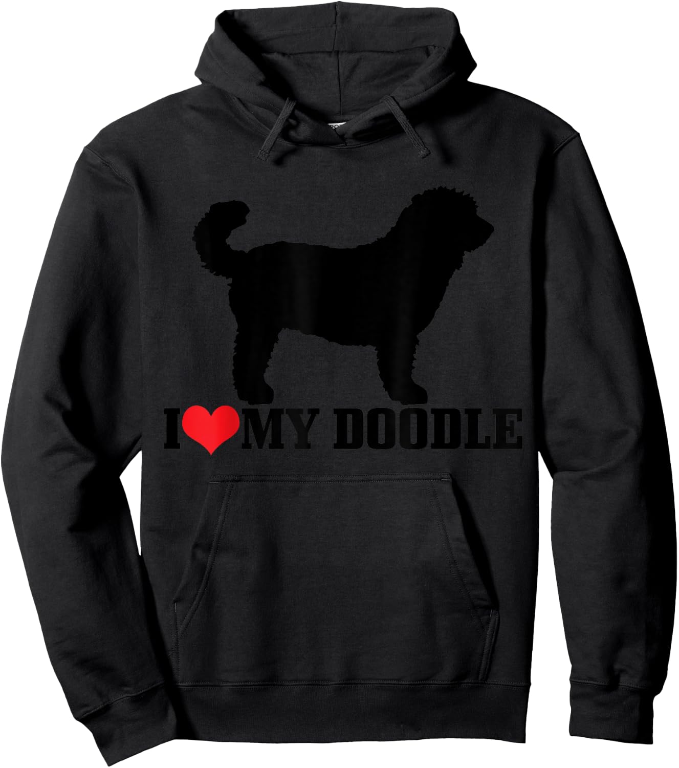 Goldendoodle I Love My Doodle Labradoodle Golden Doodle Dog Men Women Girls Kids Hoodie - Hoodie | Black