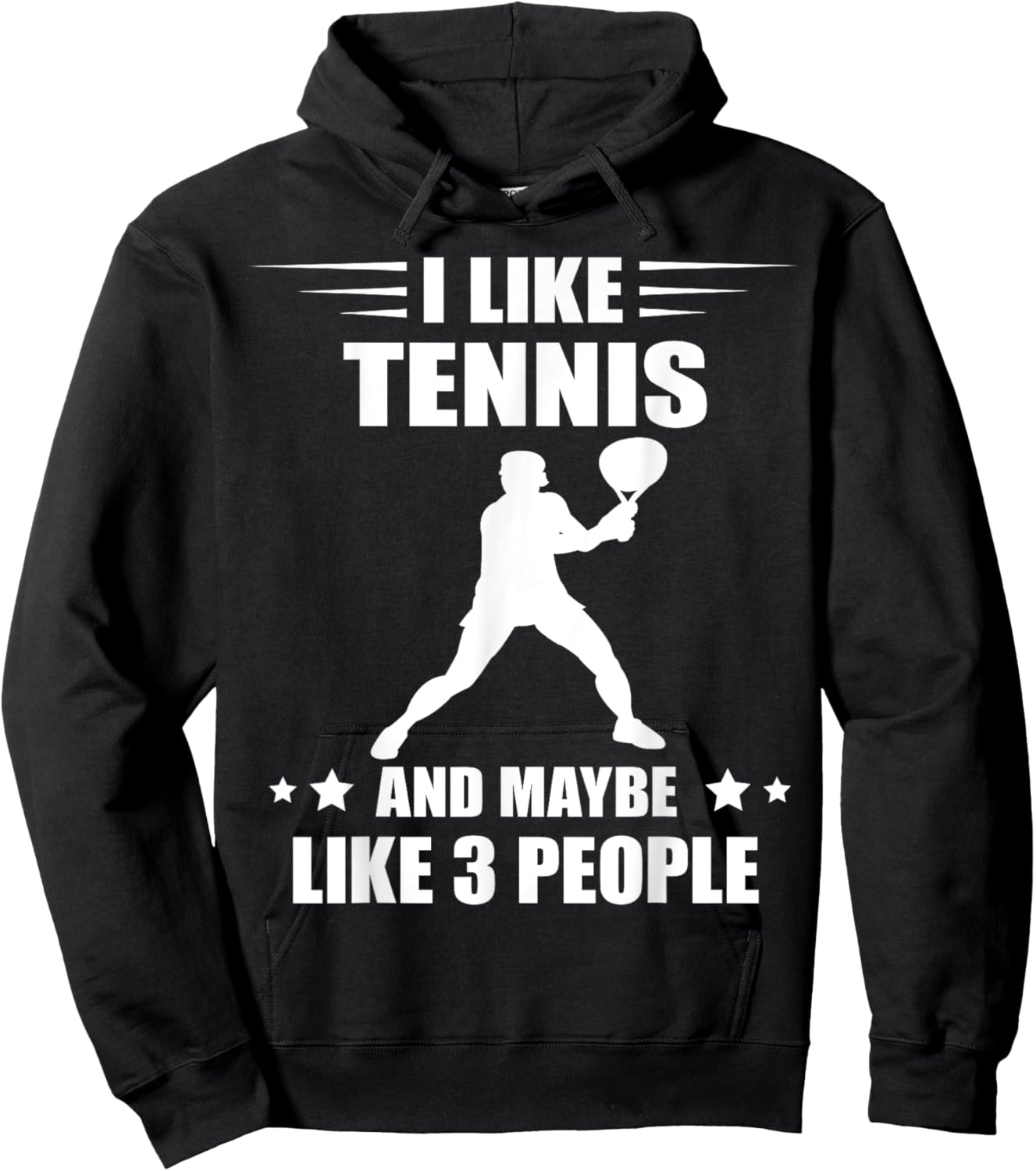 Tennis Player I Like Tennis Racket Sport Tennis Lover Tennis Hoodie - Hoodie | Black