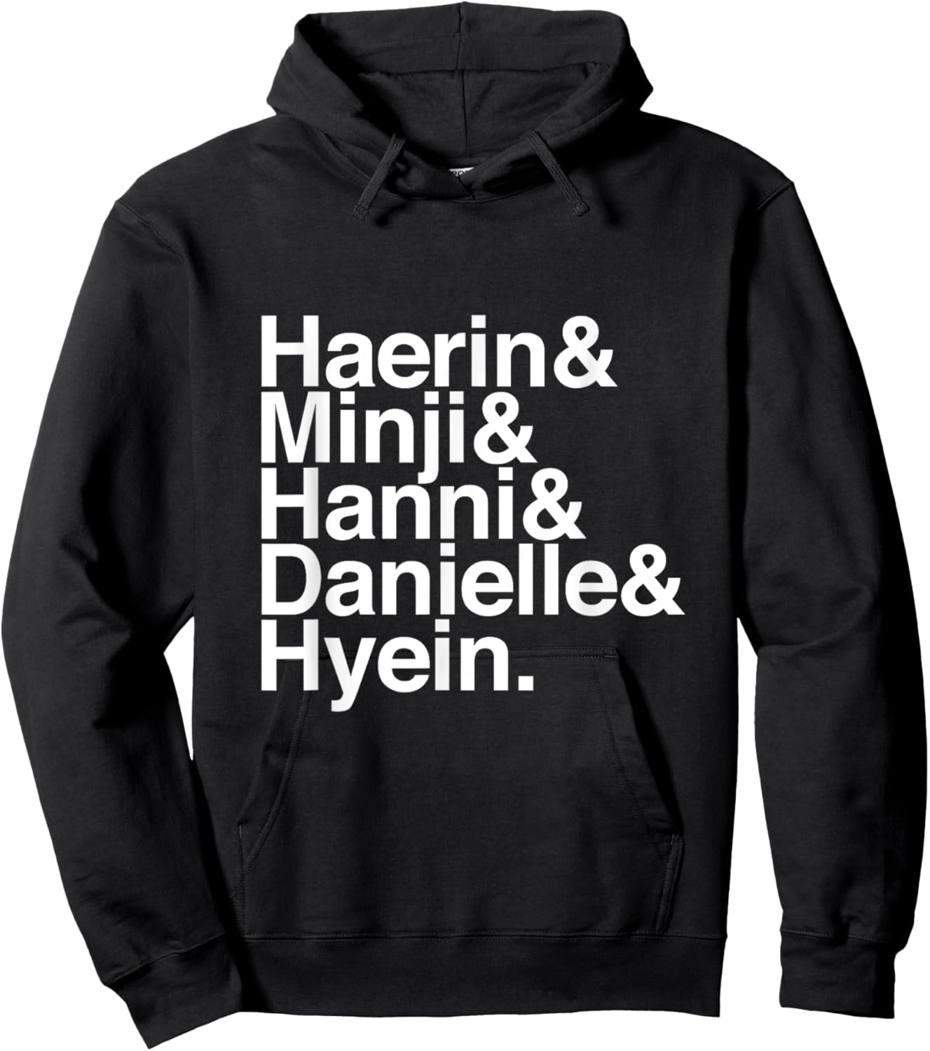 Haerin & Minji & Hanni & Danielle & Hyein Hoodie - Hoodie | Black