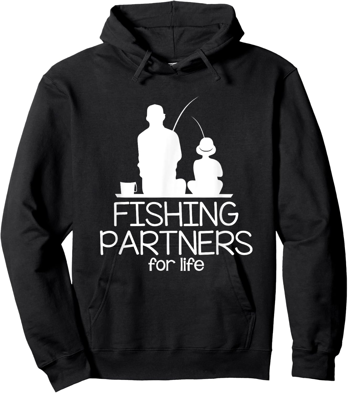 Fishing Partners For Life Father And Son Matching Outfits Hoodie - Hoodie | Black