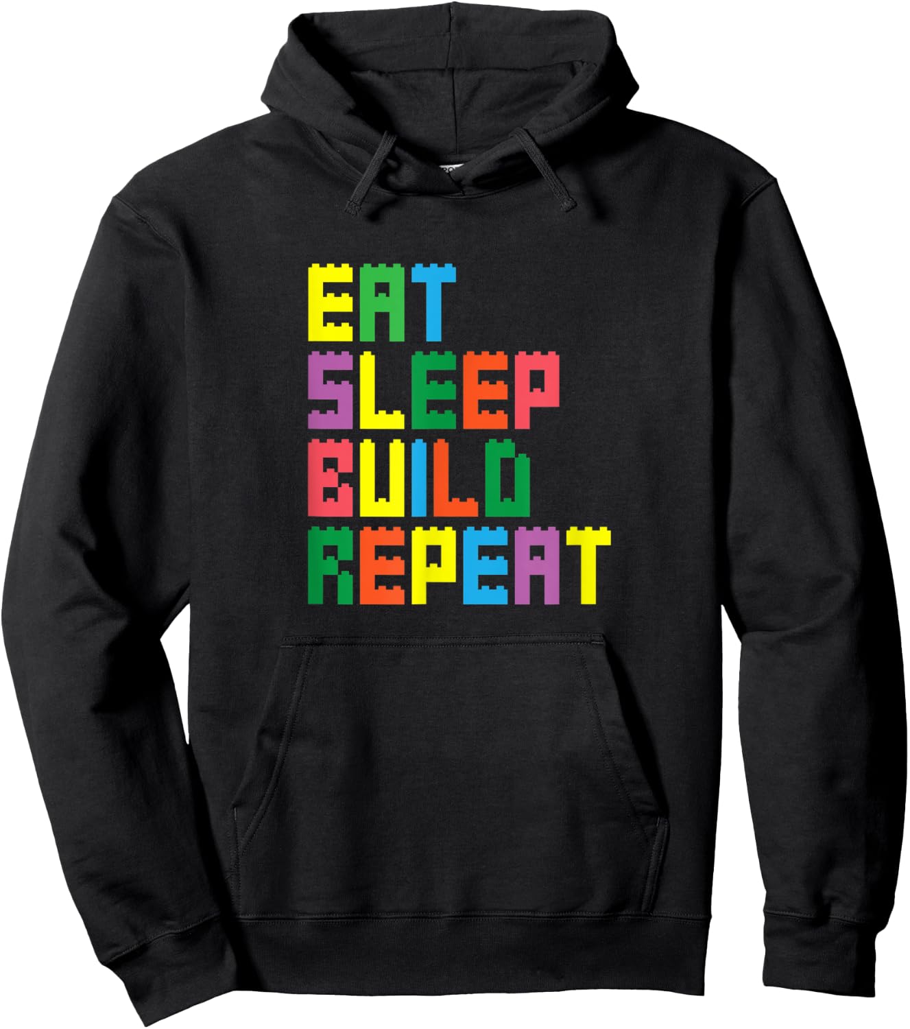 Brick Builder Funny Blocks Building Master Builder Toys Kids Hoodie - Hoodie | Black