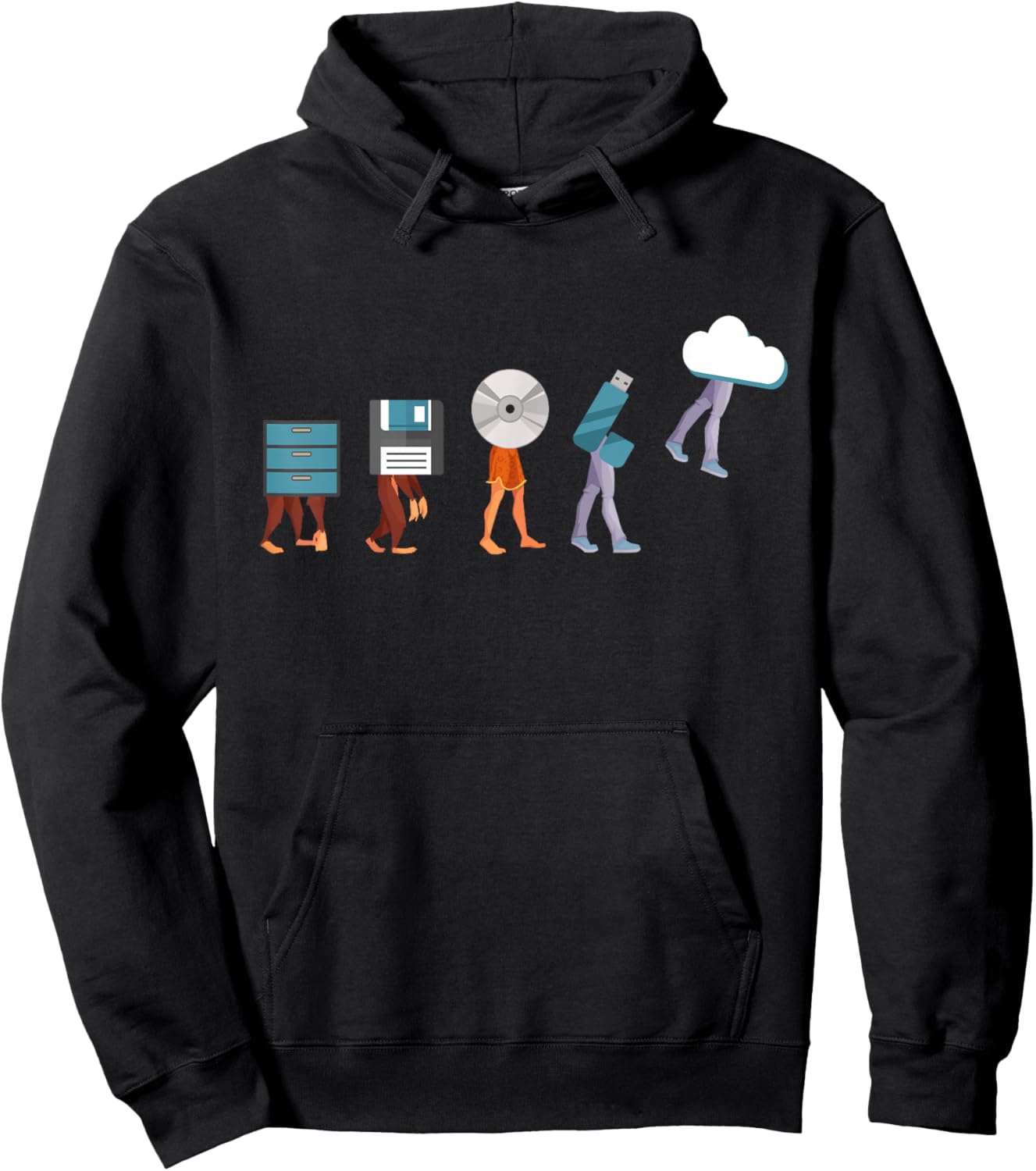 Funny Retro Vintage Computer Engineer Coding Geek Programmer Hoodie - Hoodie | Black