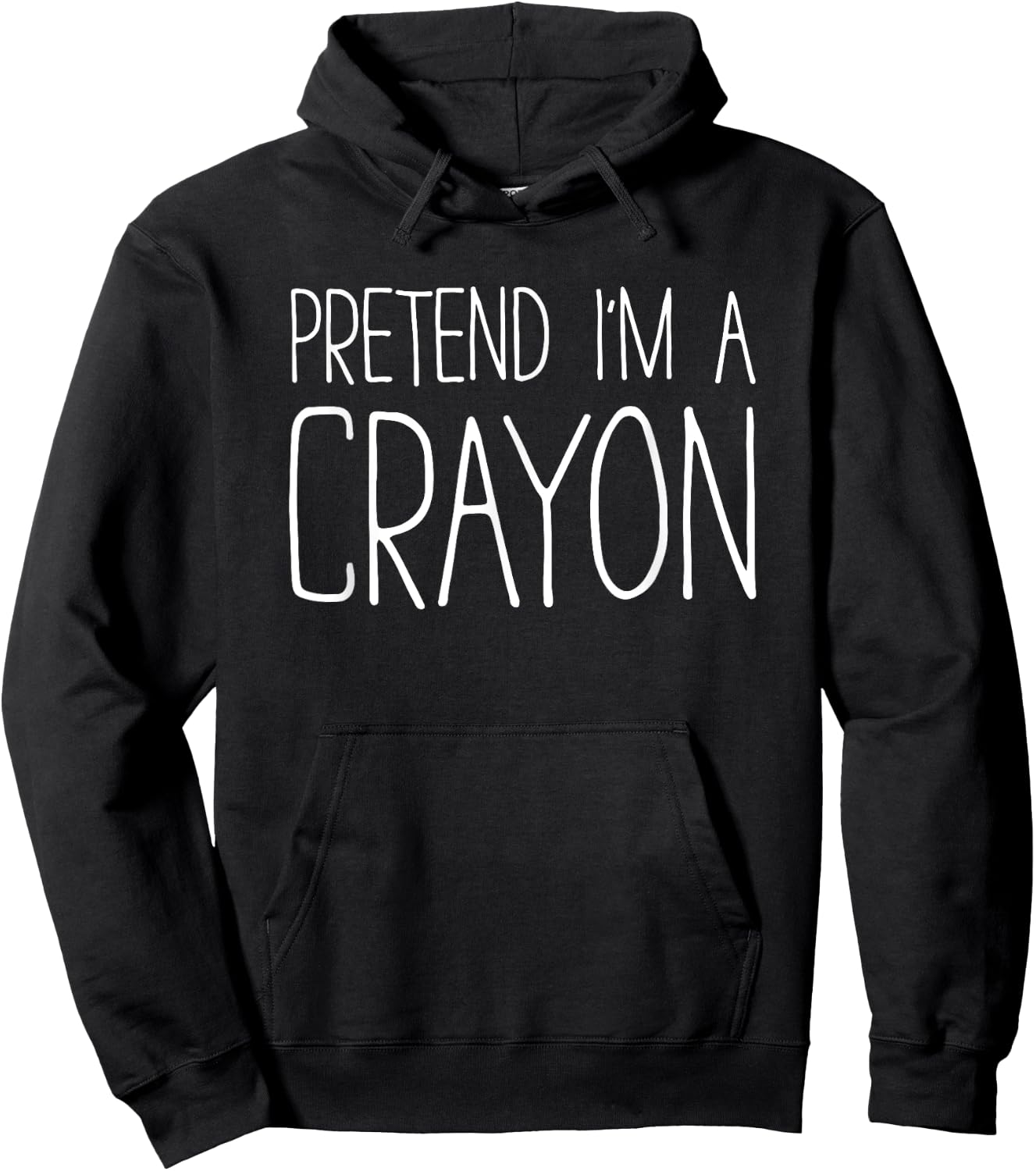 Pretend I'm A Crayon Shirt Adult Kids Men Women Costume Hoodie - Hoodie | Black