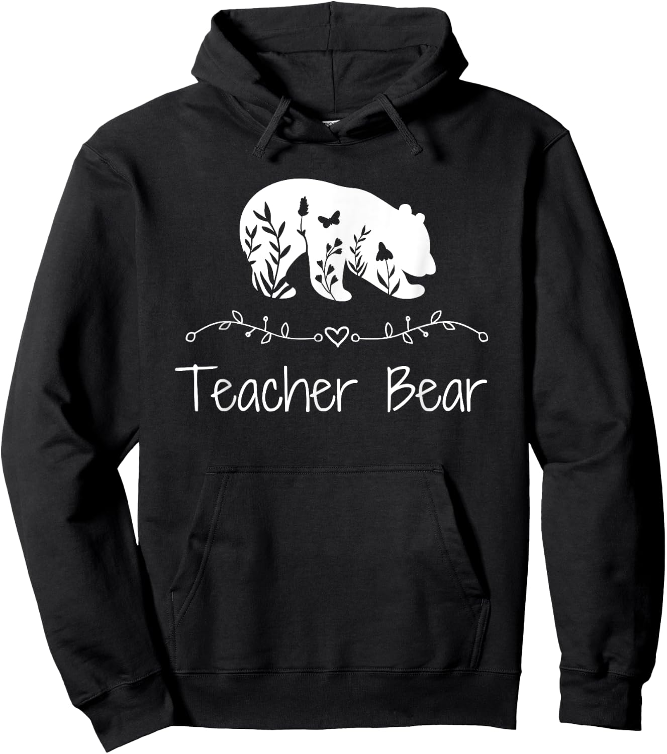 Teacher Bear For Educators - Teacher Appreciation Men Women Hoodie - Hoodie | Black