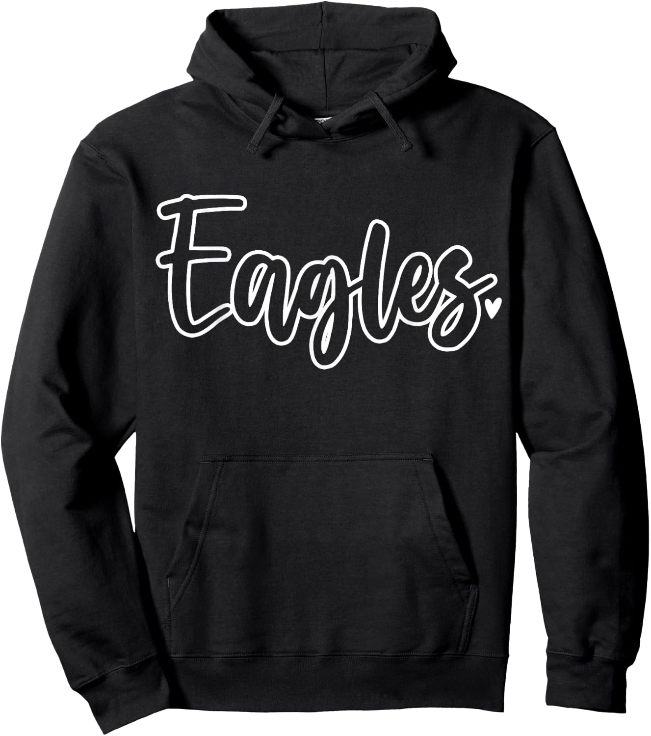 Eagles school Sports Fan Team Spirit Mascot Gift Hoodie - Hoodie | Black