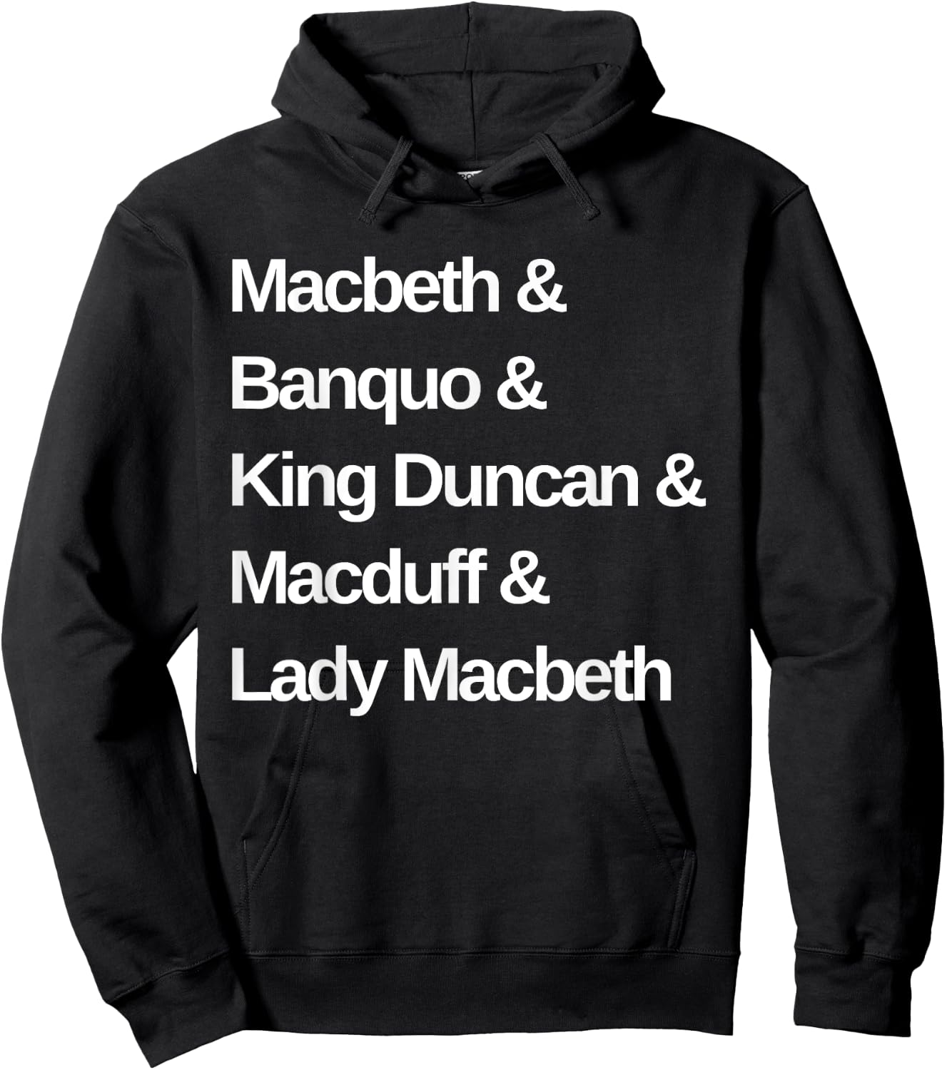 Macbeth Play Characters Shakespeare Hoodie - Hoodie | Black
