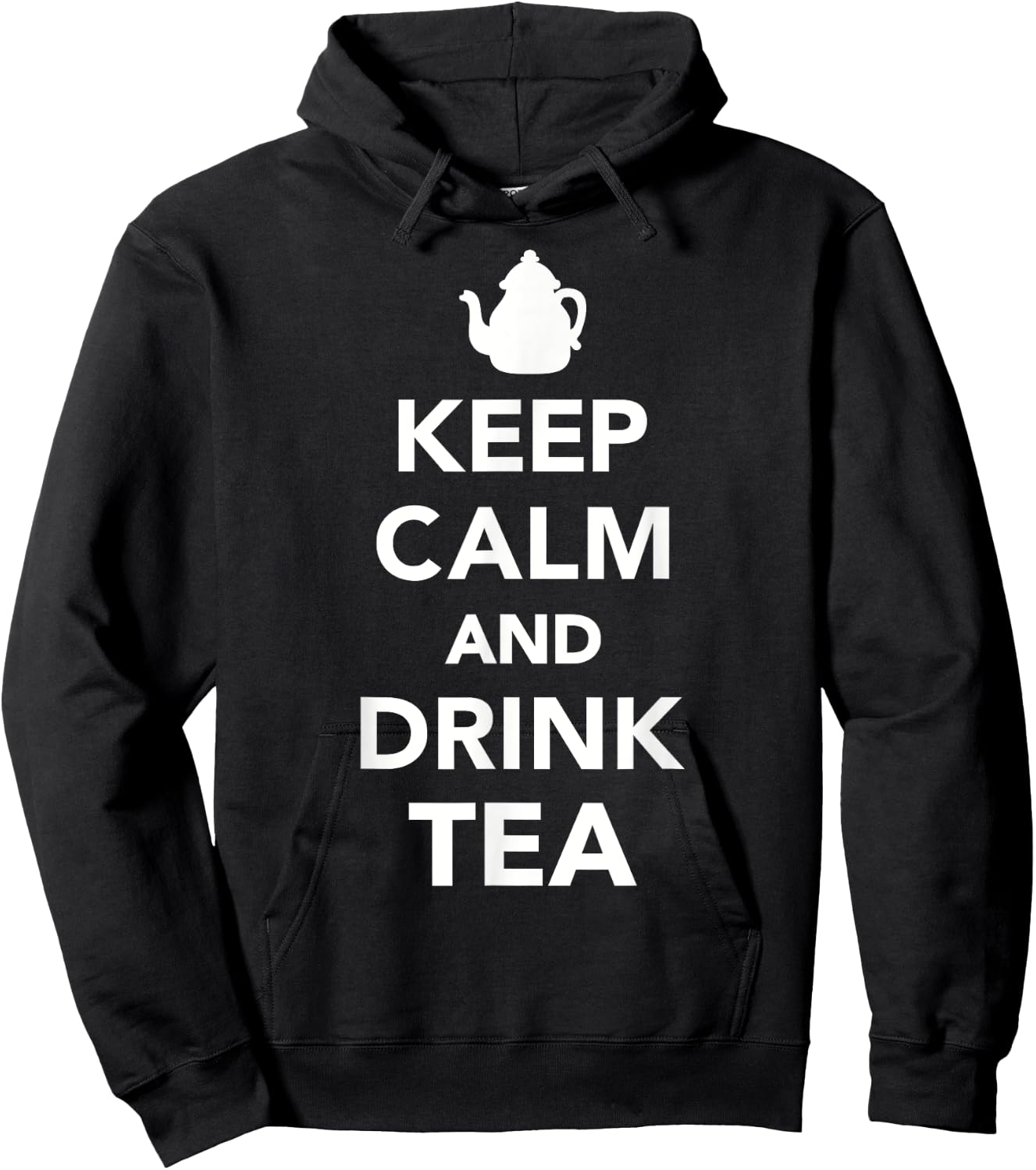 Keep calm and drink tea Hoodie - Hoodie | Black