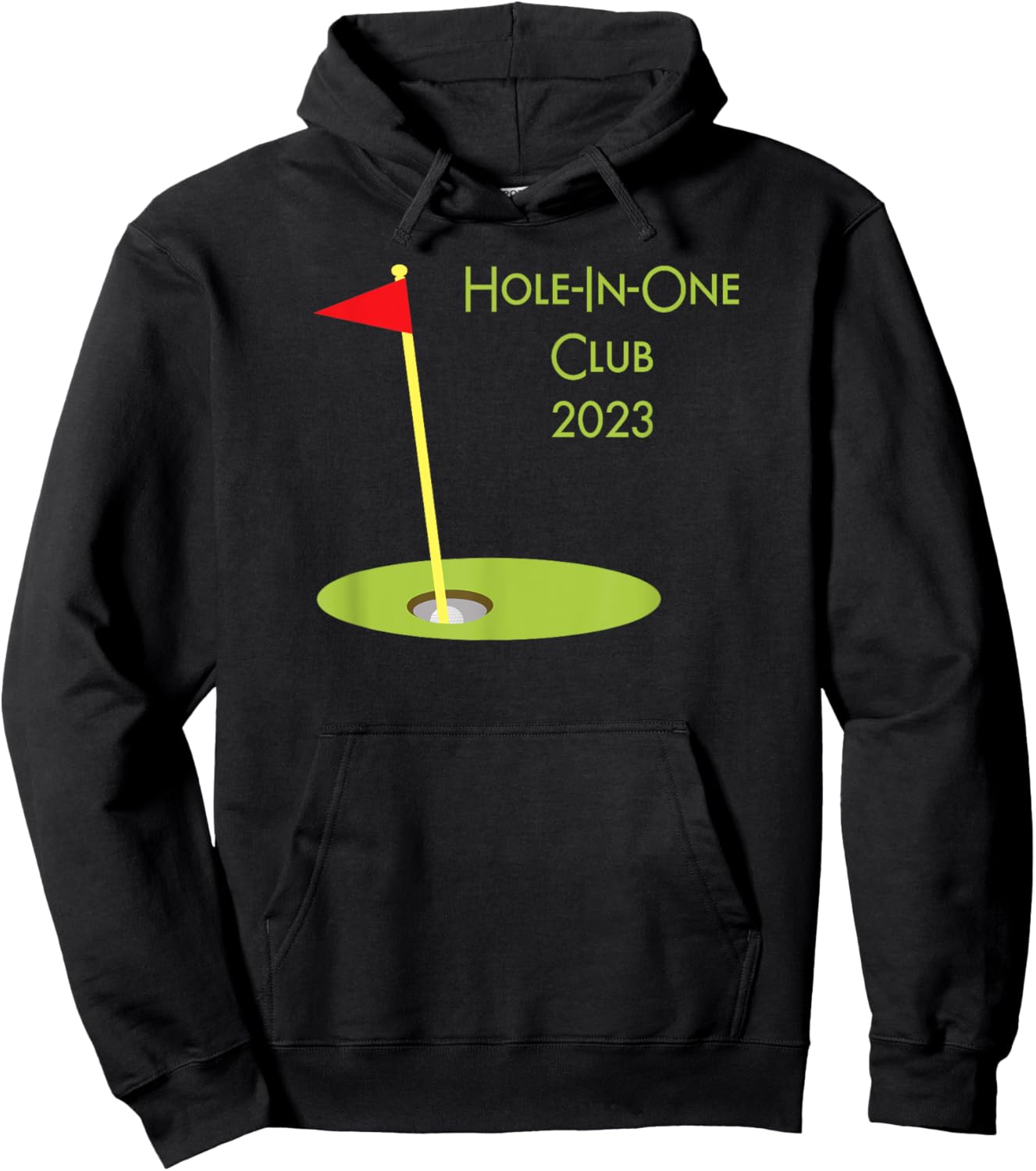 Hole In One Club 2023 Golfing Design For Golfer Golf Player Hoodie - Hoodie | Black