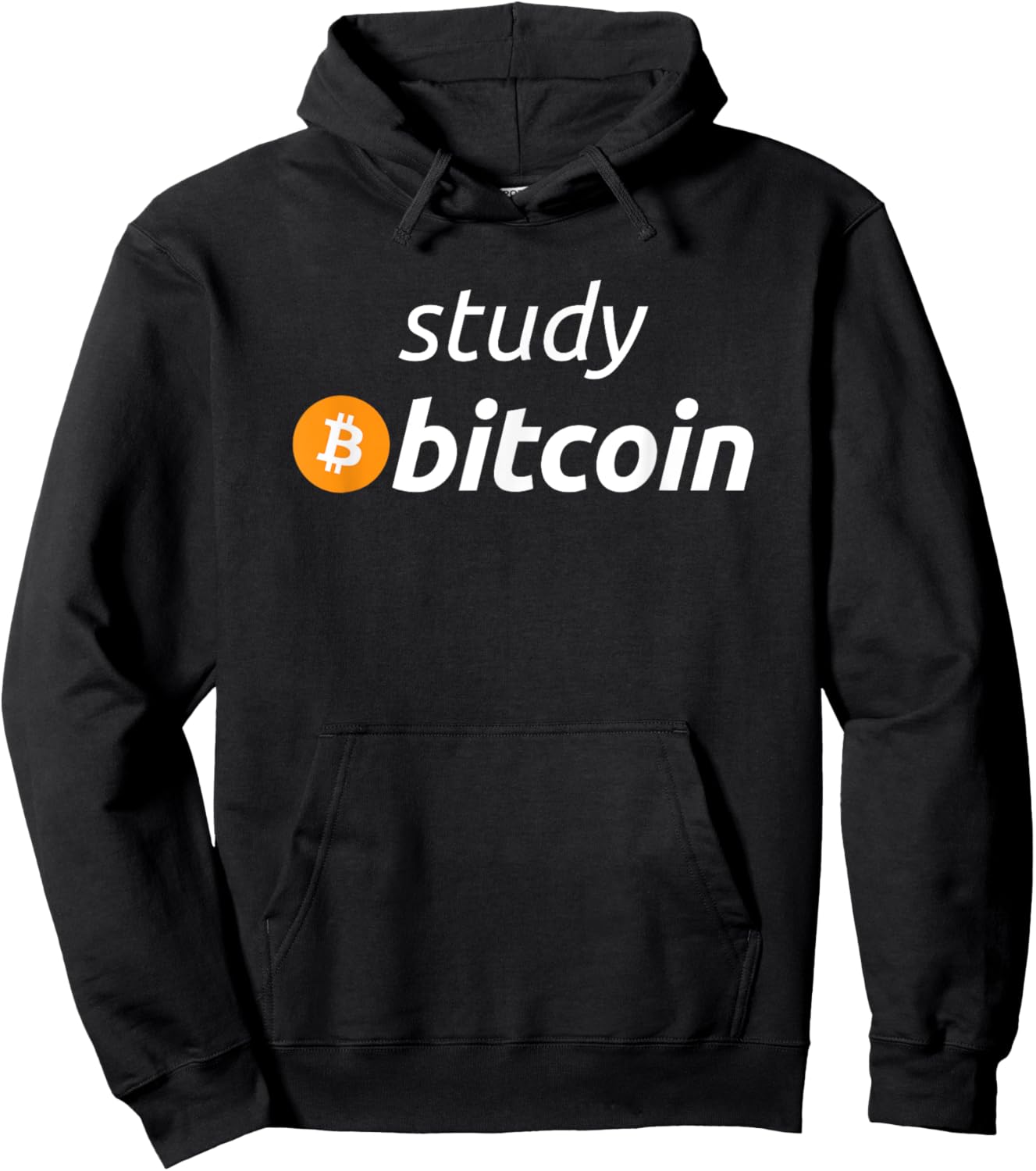Study Bitcoin - Famous Bitcoin Quote Hoodie - Hoodie | Black