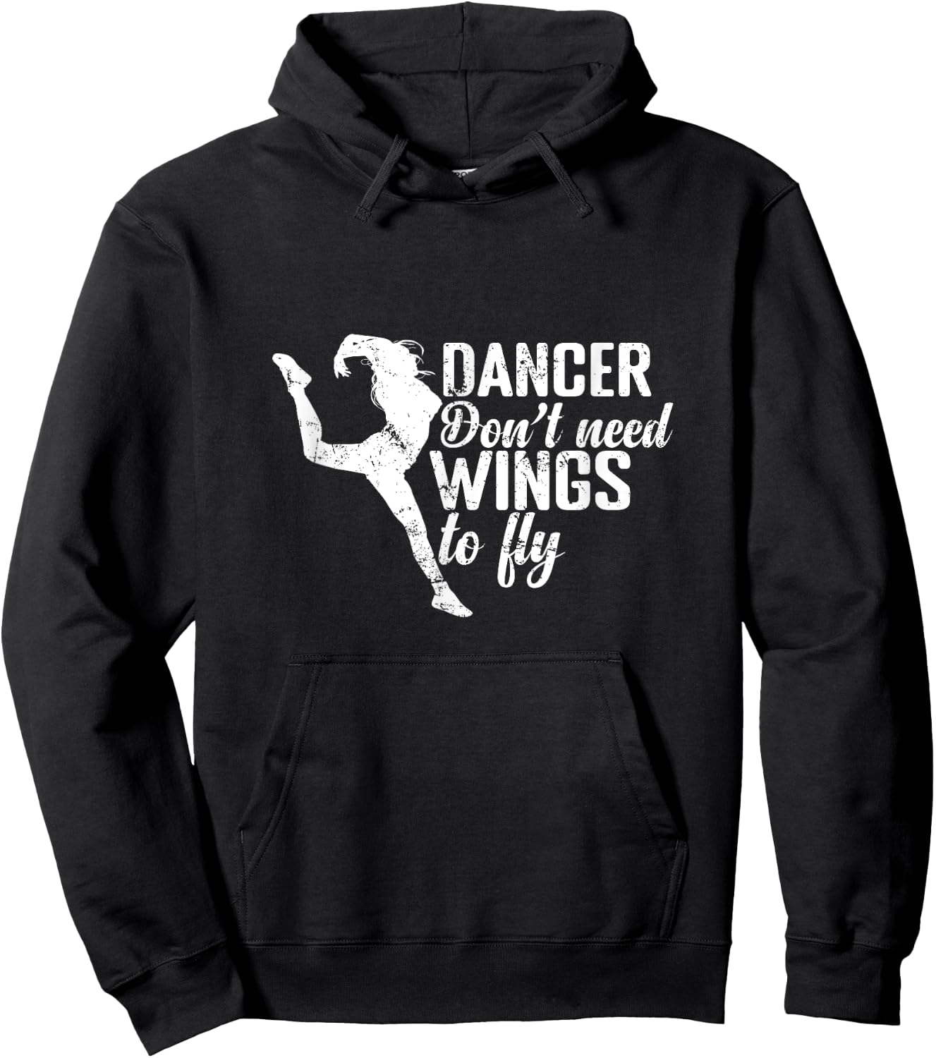 Dancers Don't Need Wings to Fly Hoodie - Hoodie | Black