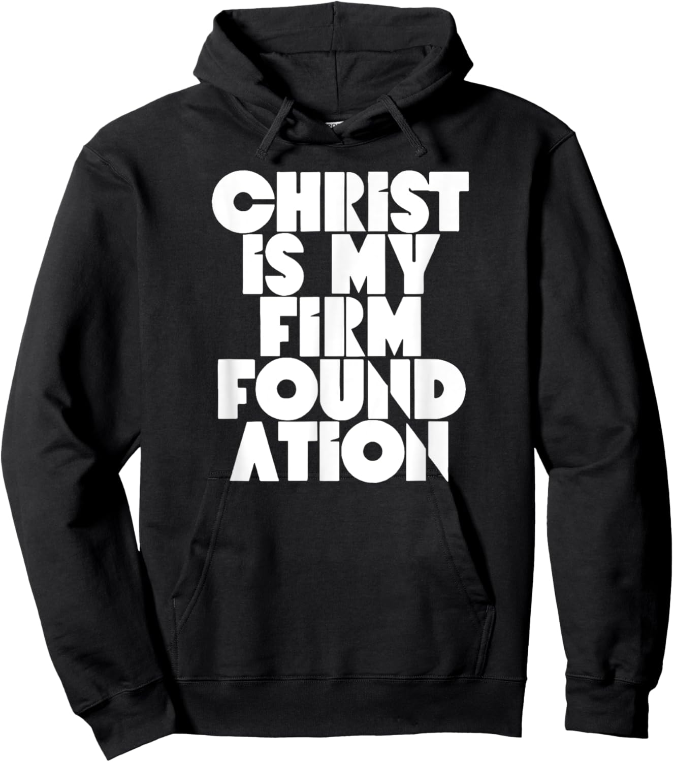 Christ is my firm foundation Jesus Religious Christian Hoodie - Hoodie | Black