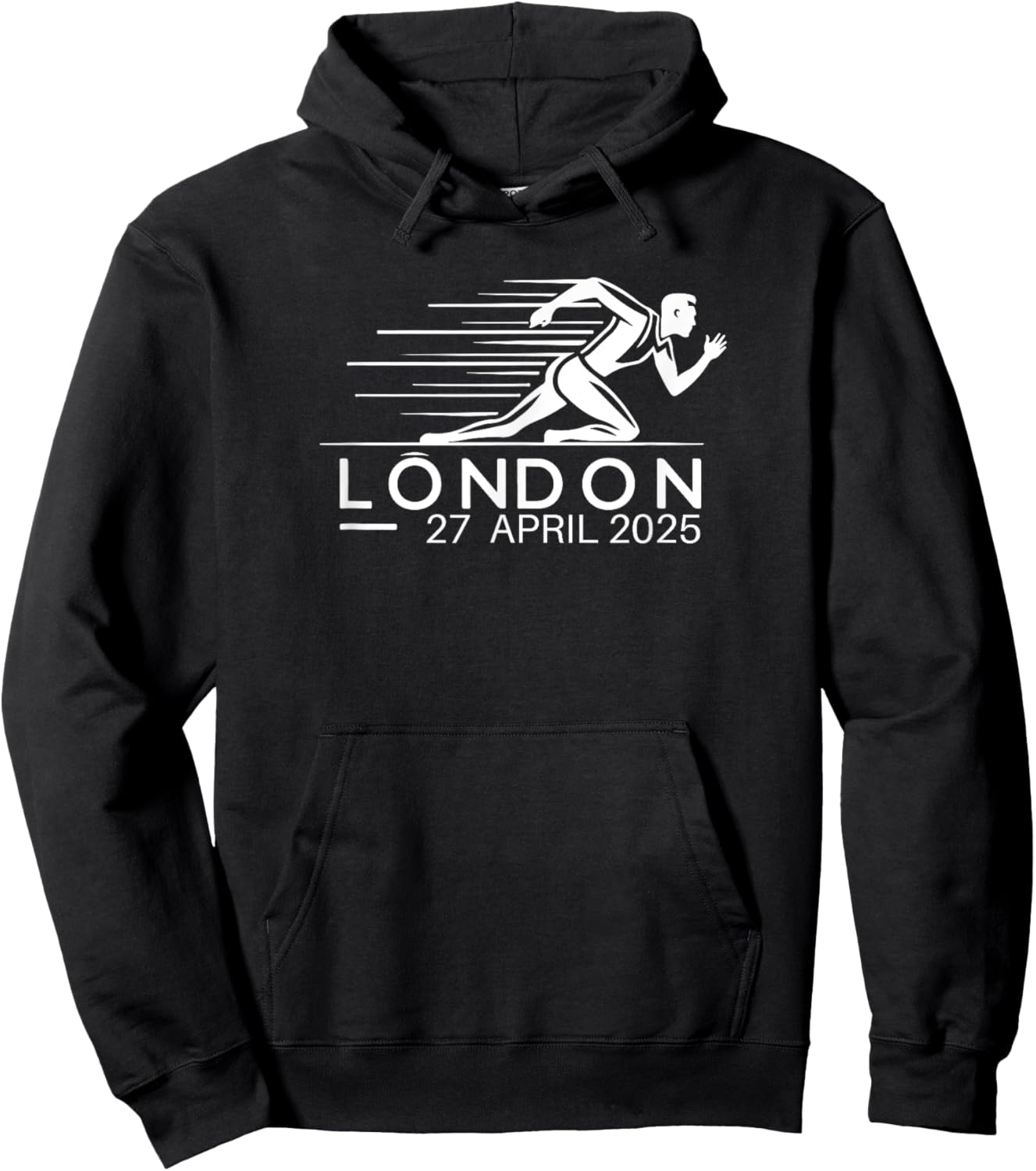 Marathon LONDON 2025 For Marathon Lovers Hoodie - Hoodie | Black