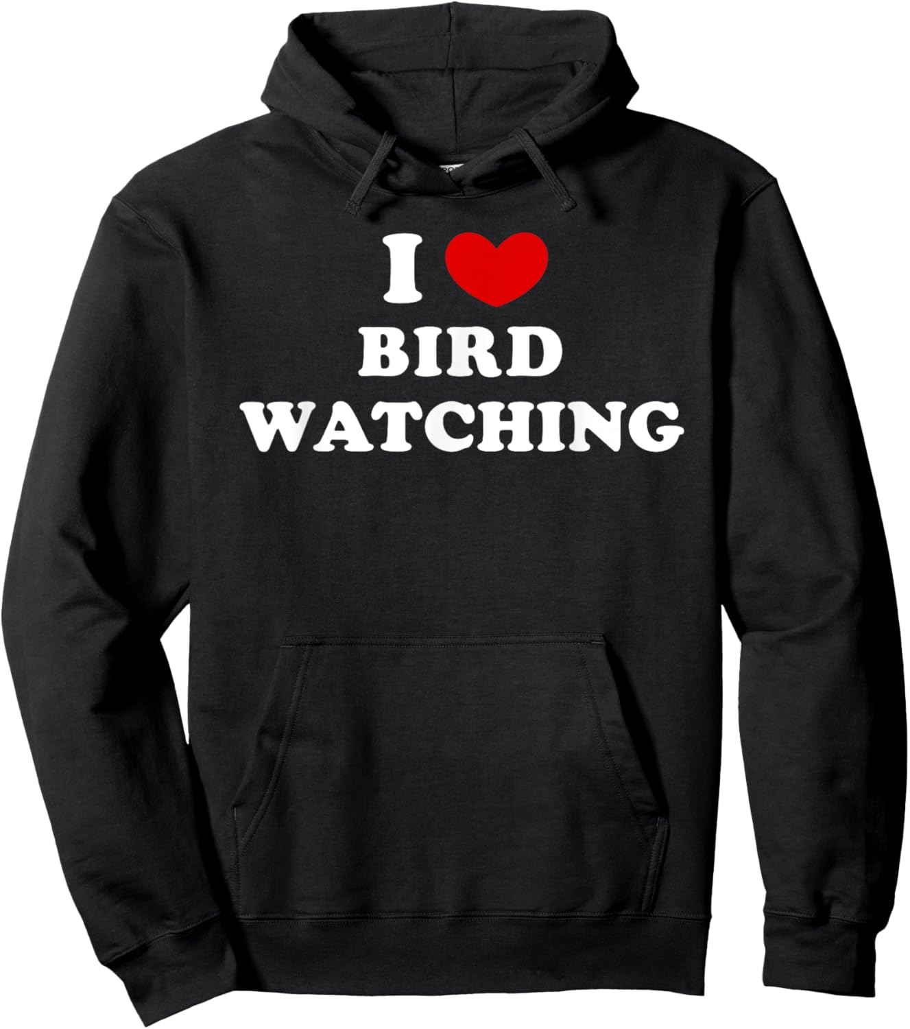 I Love Bird Watching, I Heart Bird Watching Hoodie - Hoodie | Black
