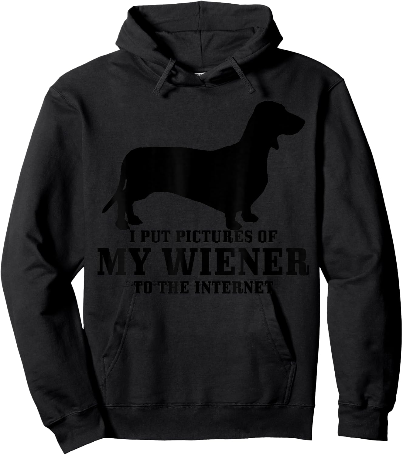 Wiener Dog Funny Weiner Doxie Dachshund Mom Dad Gift Women Hoodie - Hoodie | Black