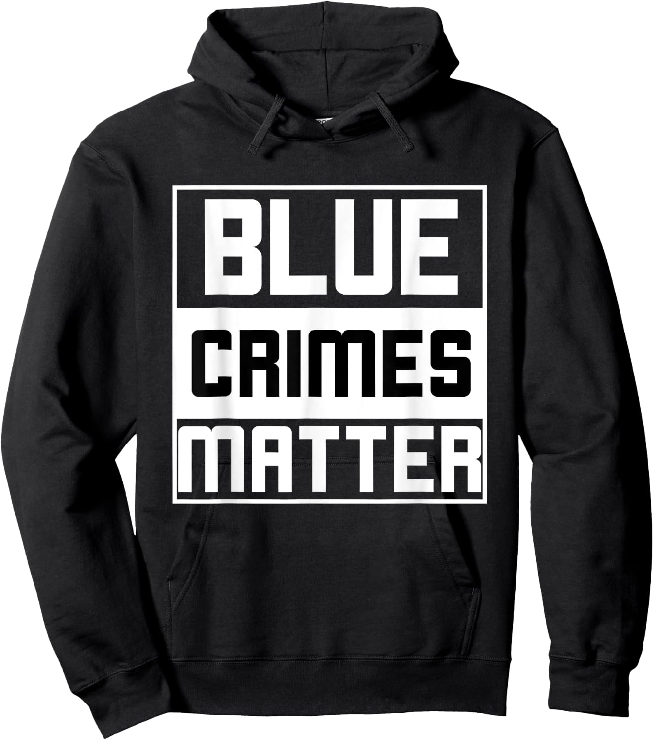Blue Crimes Matter Anti-Police State Hoodie - Hoodie | Black