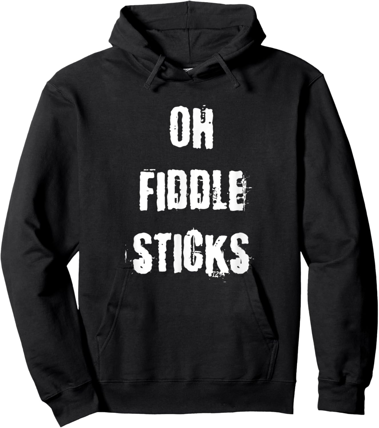 Oh Fiddle Sticks Funny Vintage Saying Hoodie - Hoodie | Black