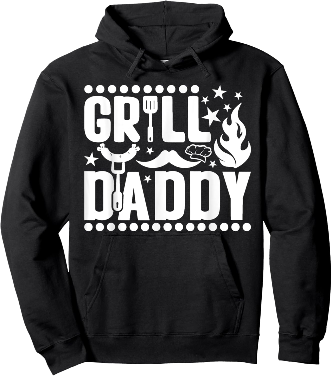 Barbecue Grill Daddy Master BBQ Smoker Chef Dad Hoodie - Hoodie | Black