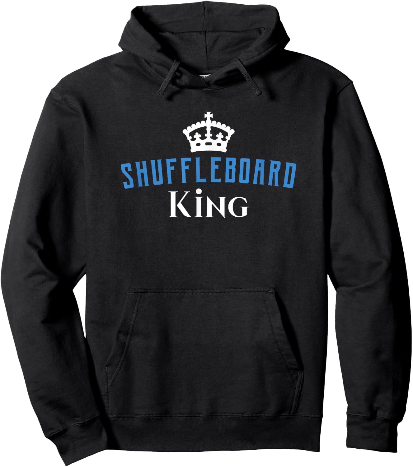 Funny Shuffleboard King Hoodie - Hoodie | Black