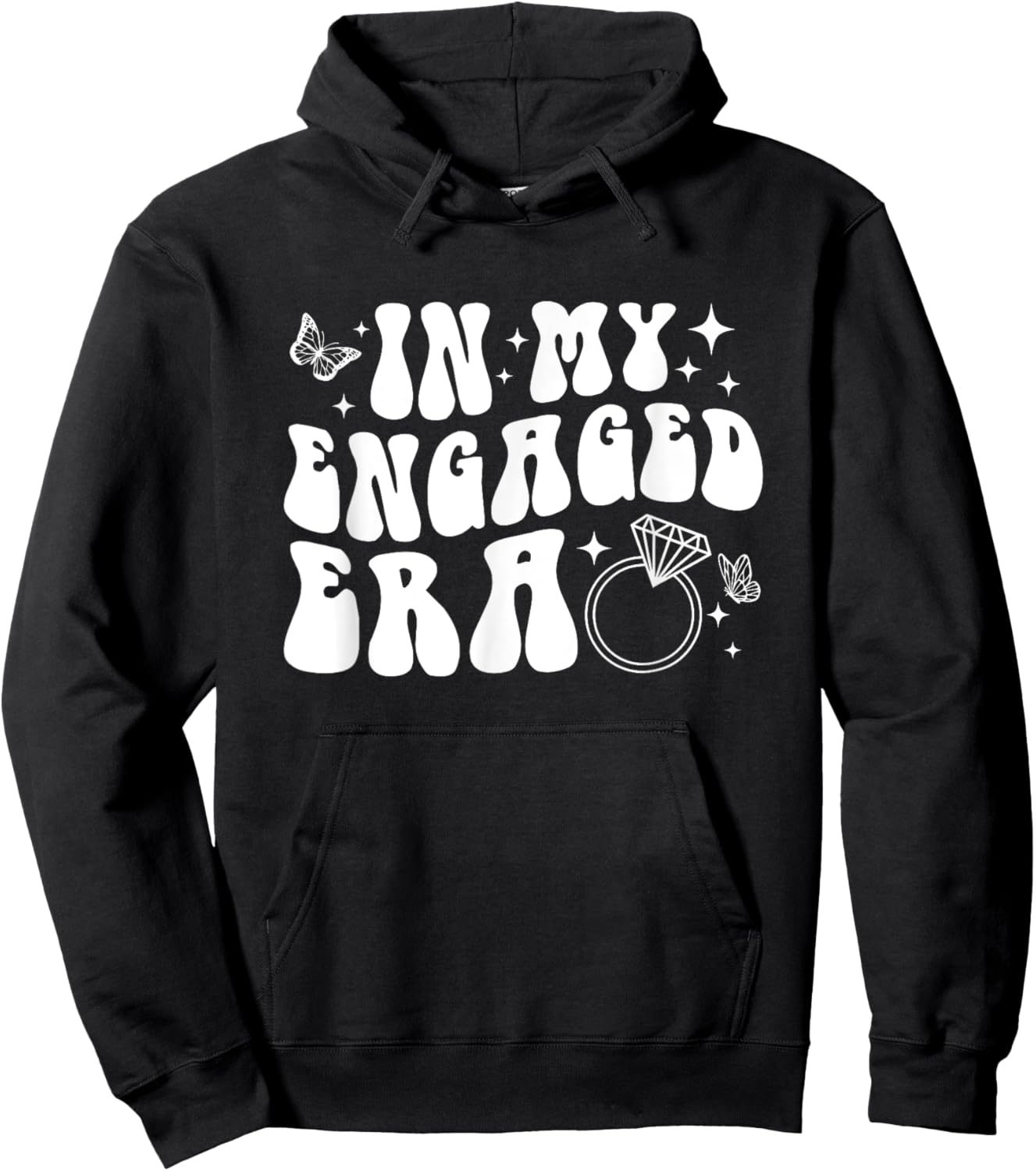 In My Engaged Era Hoodie - Hoodie | Black