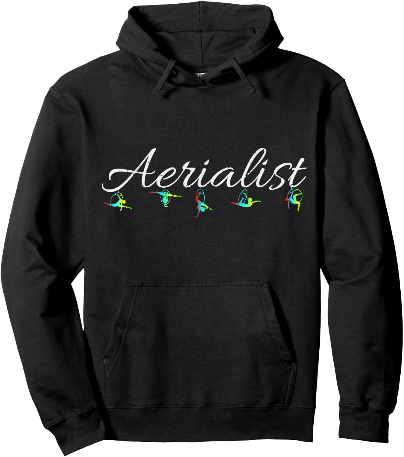 Cool Aerial Silk Yoga Trapeze Hoop Gift Hoodie - Hoodie | Black