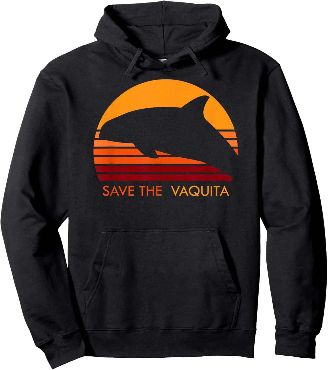 save the Vaquitas from extinction save the Vaquita Hoodie - Hoodie | Black