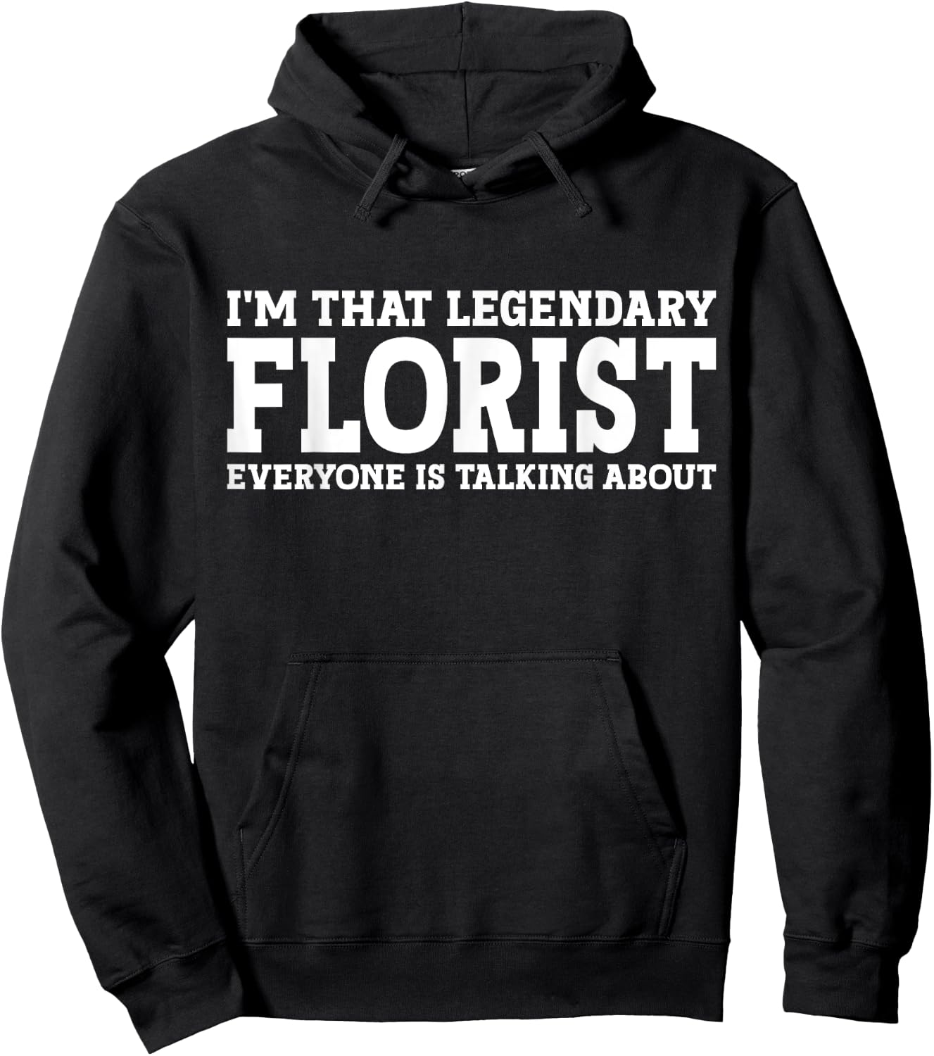 Florist Job Title Employee Funny Worker Profession Florist Hoodie - Hoodie | Black