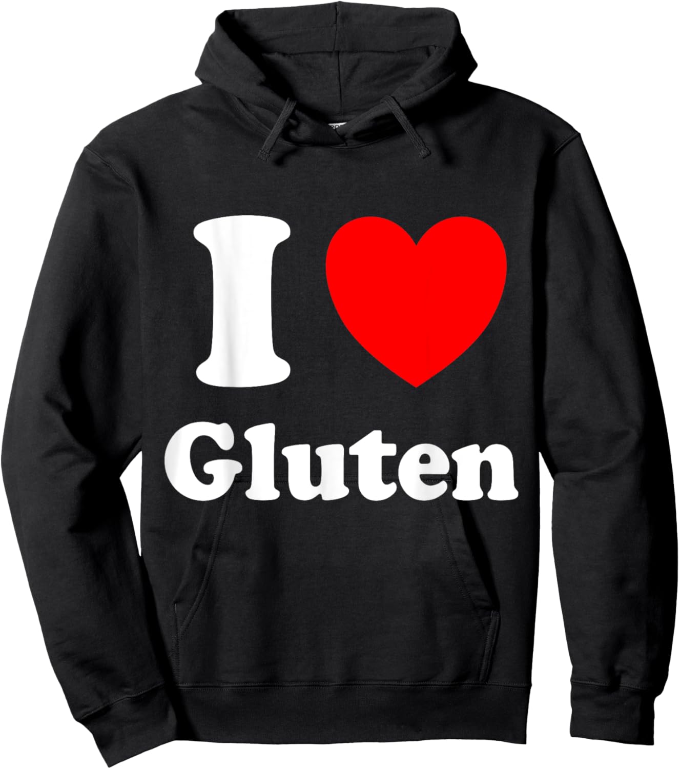 I Love Gluten Hoodie - Hoodie | Black