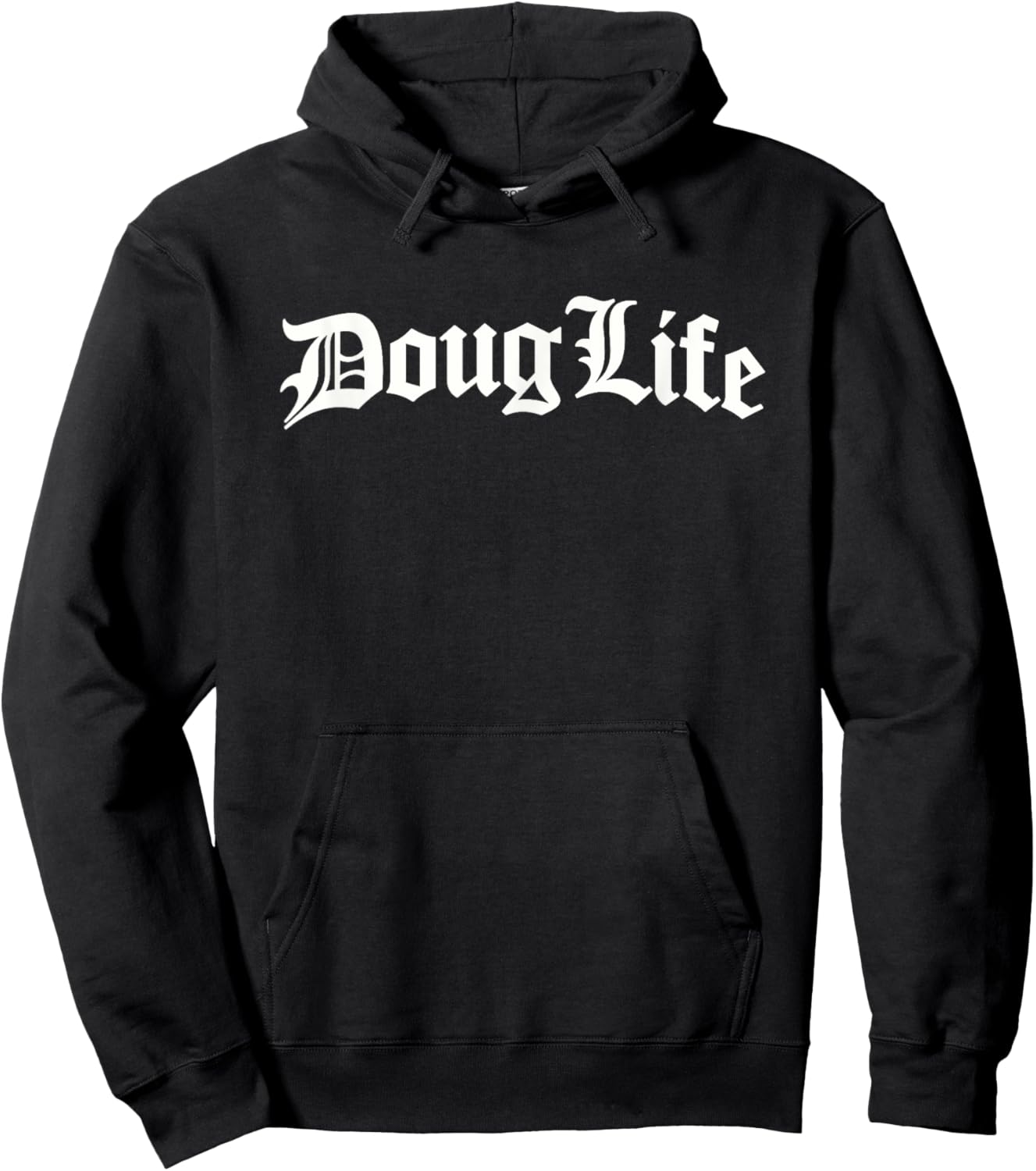 Living The Doug Life by Trudenz , Black, Small, Short Sleeve, Modern Casual, , XS/US Small, Regular Fit, Doug Humorous Named Hoodie - Hoodie | Black