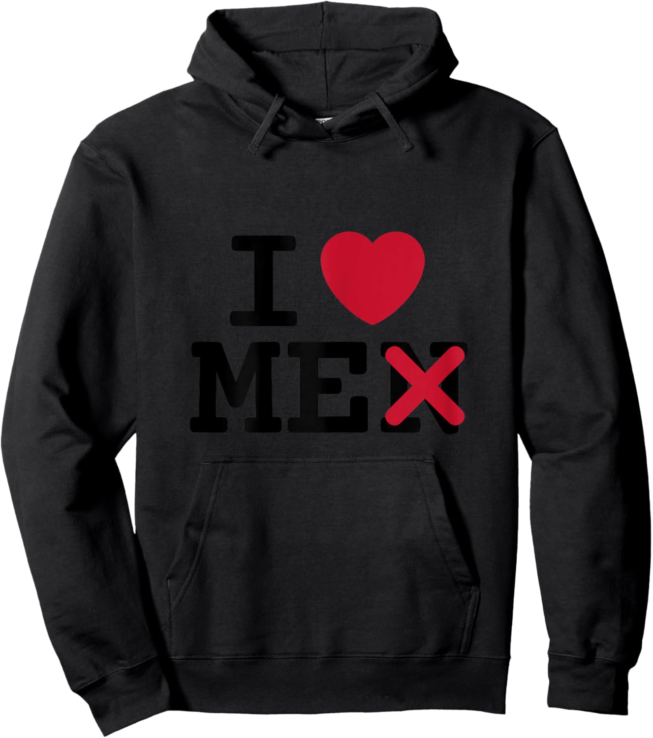 I Love Men Without The N, I Love Me Funny Sarcastic Hoodie - Hoodie | Black