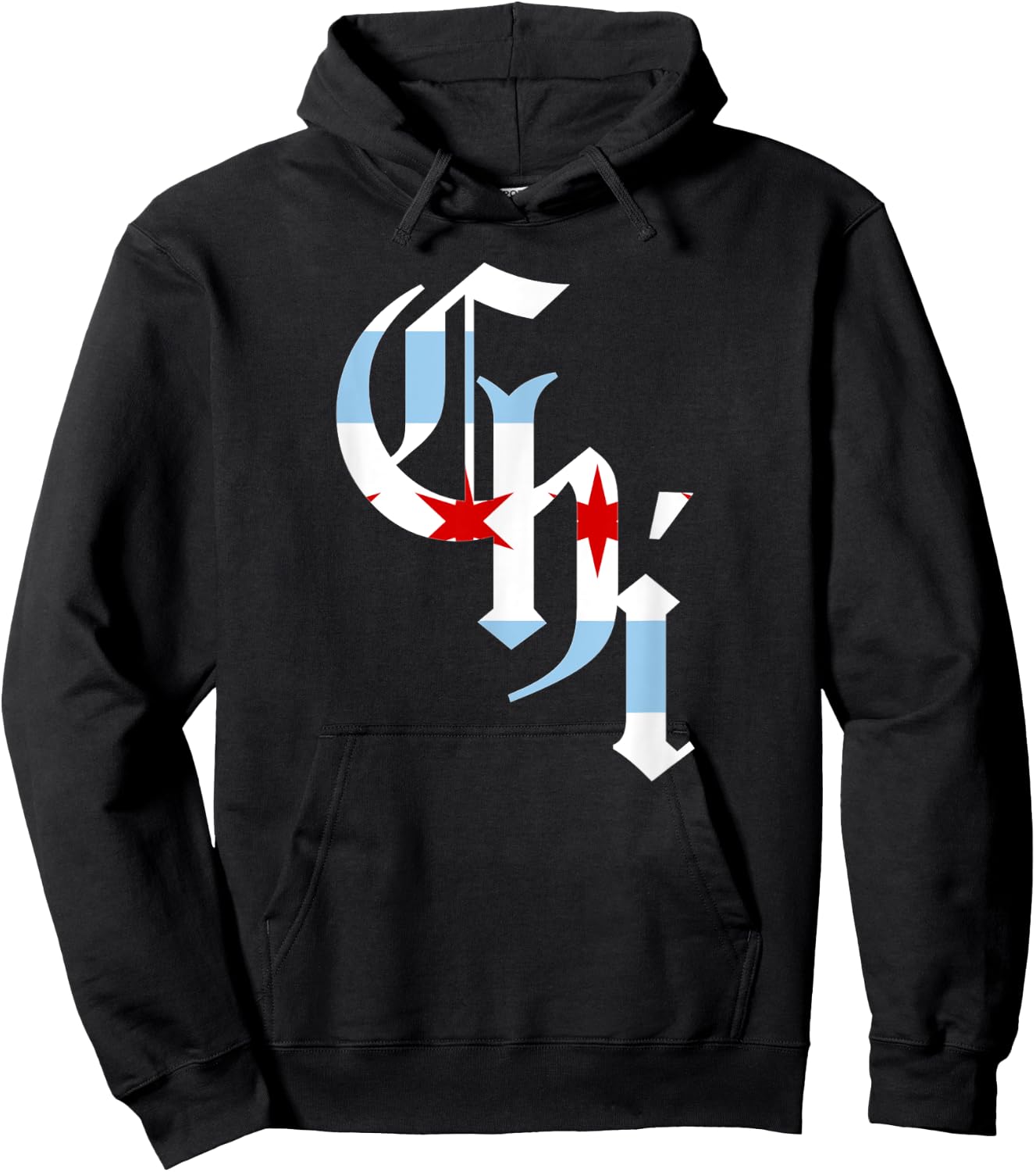 CHI Chicago Flag City Hoodie - Hoodie | Black