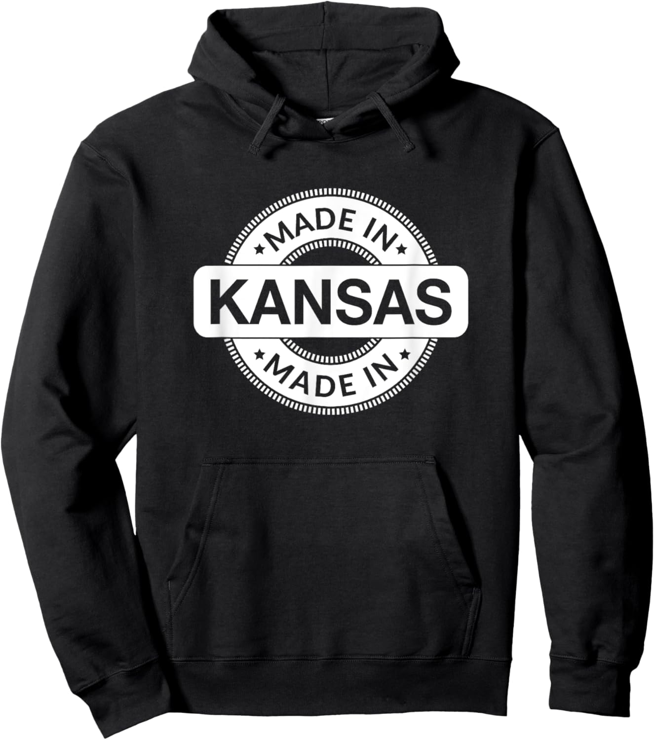 KANSAS Home - Made in Kansas - Classic Hoodie - Hoodie | Black