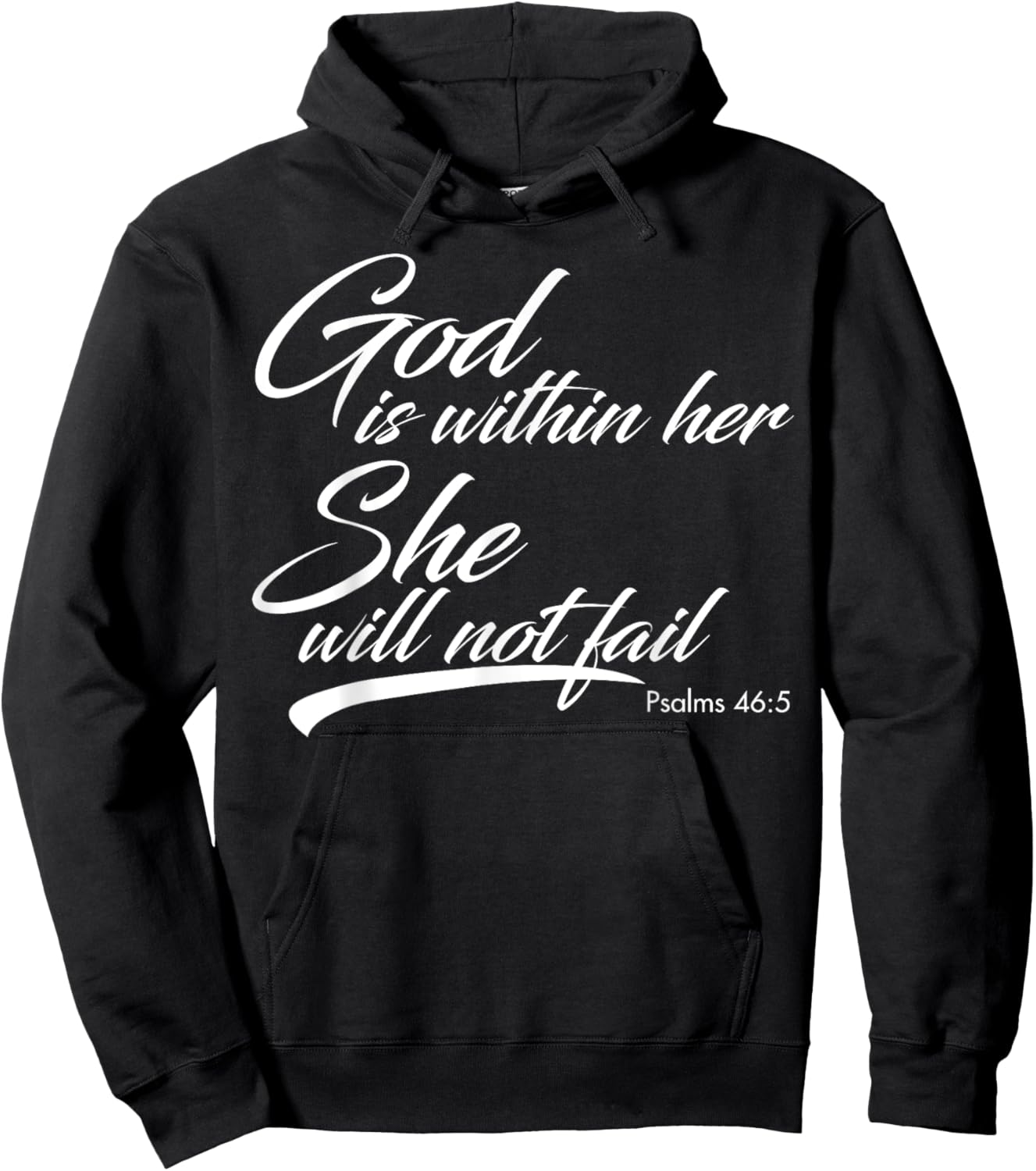 God Is Within Her She Will Not Fail Hoodie - Hoodie | Black