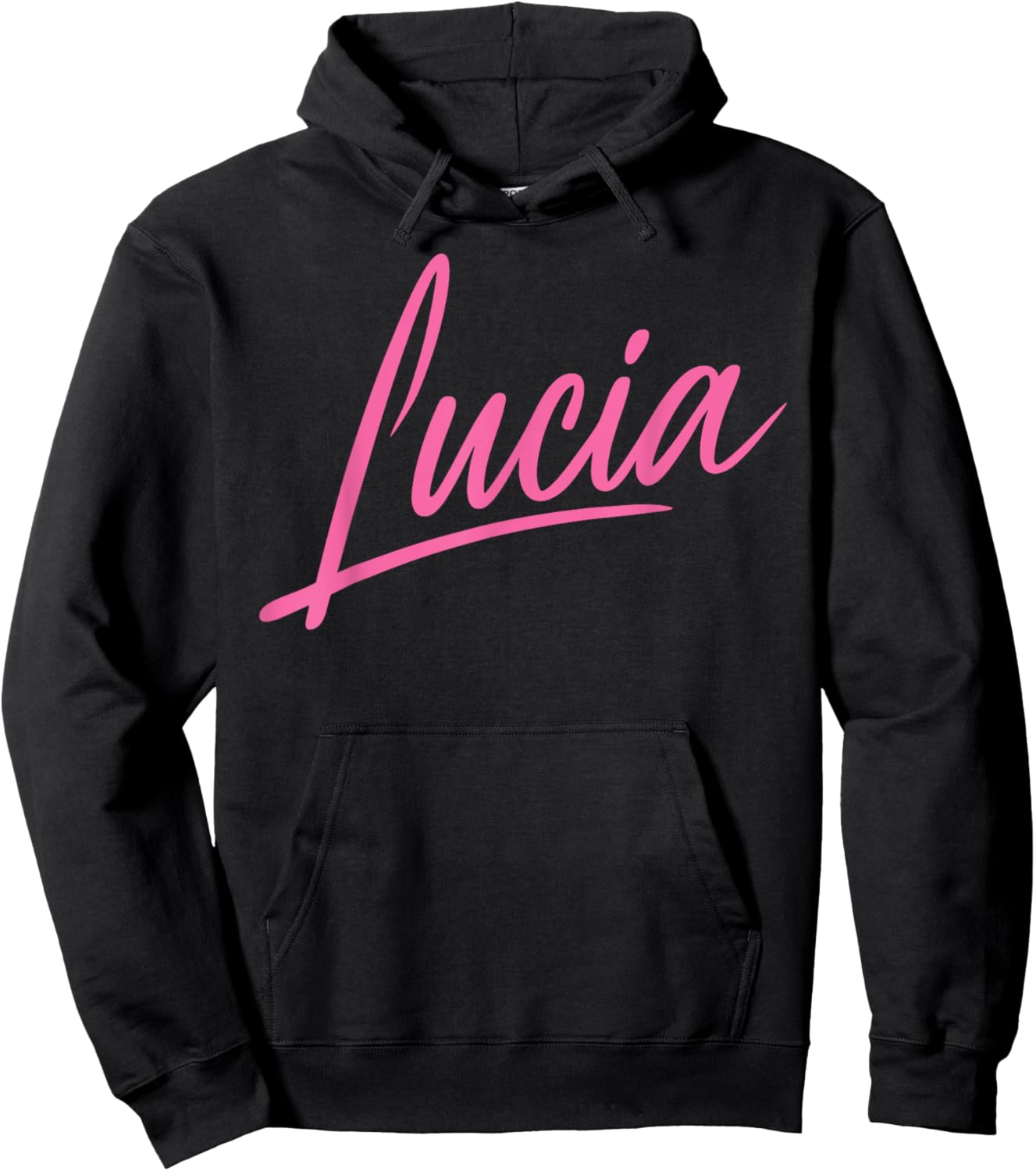 Lucia Name Women Cute Girl Elegant Female Love Handwriting Hoodie - Hoodie | Black