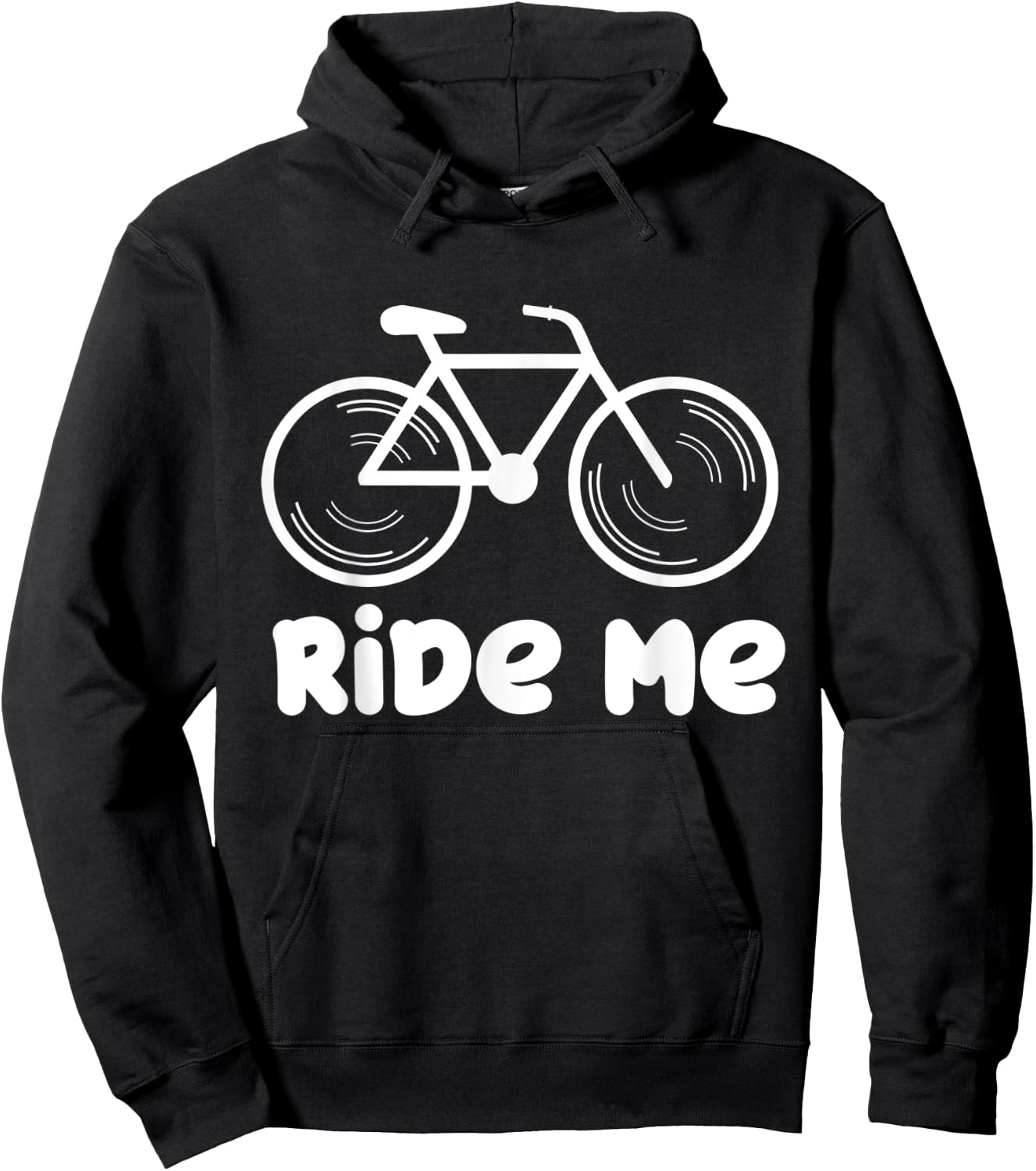 Ride Me Funny Cyclist Cycling Bicycle Hoodie - Hoodie | Black