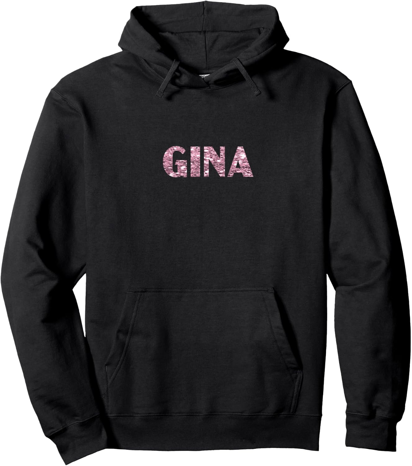 Gina Heart Pink Hoodie - Hoodie | Black