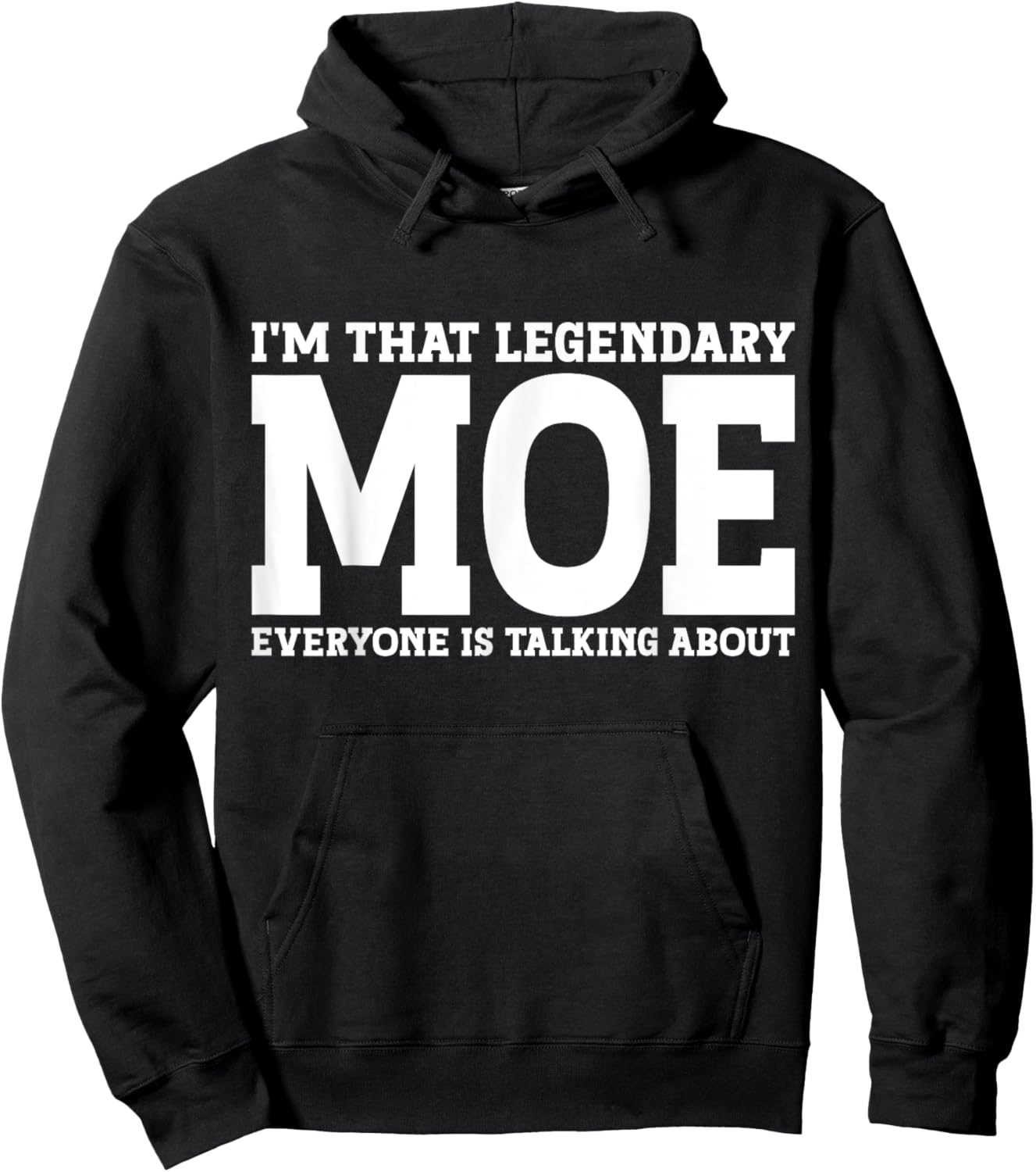 Moe Surname Funny Team Family Last Name Moe Hoodie - Hoodie | Black
