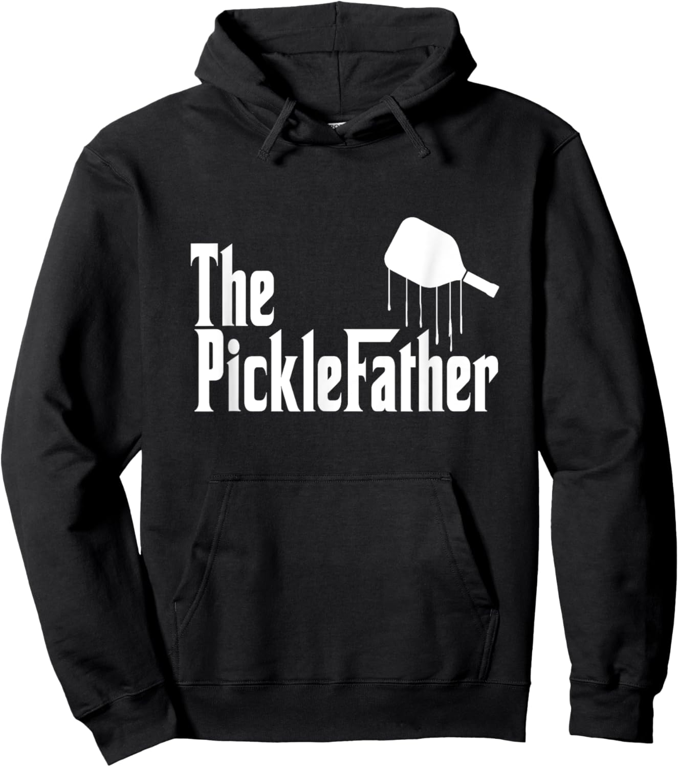 Funny Pickleball The Picklefather Funny Fathers Hoodie - Hoodie | Black