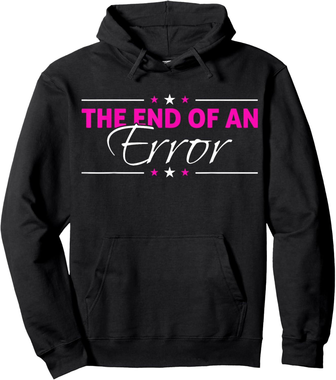 The End Of An Error - Funny Divorce Hoodie - Hoodie | Black