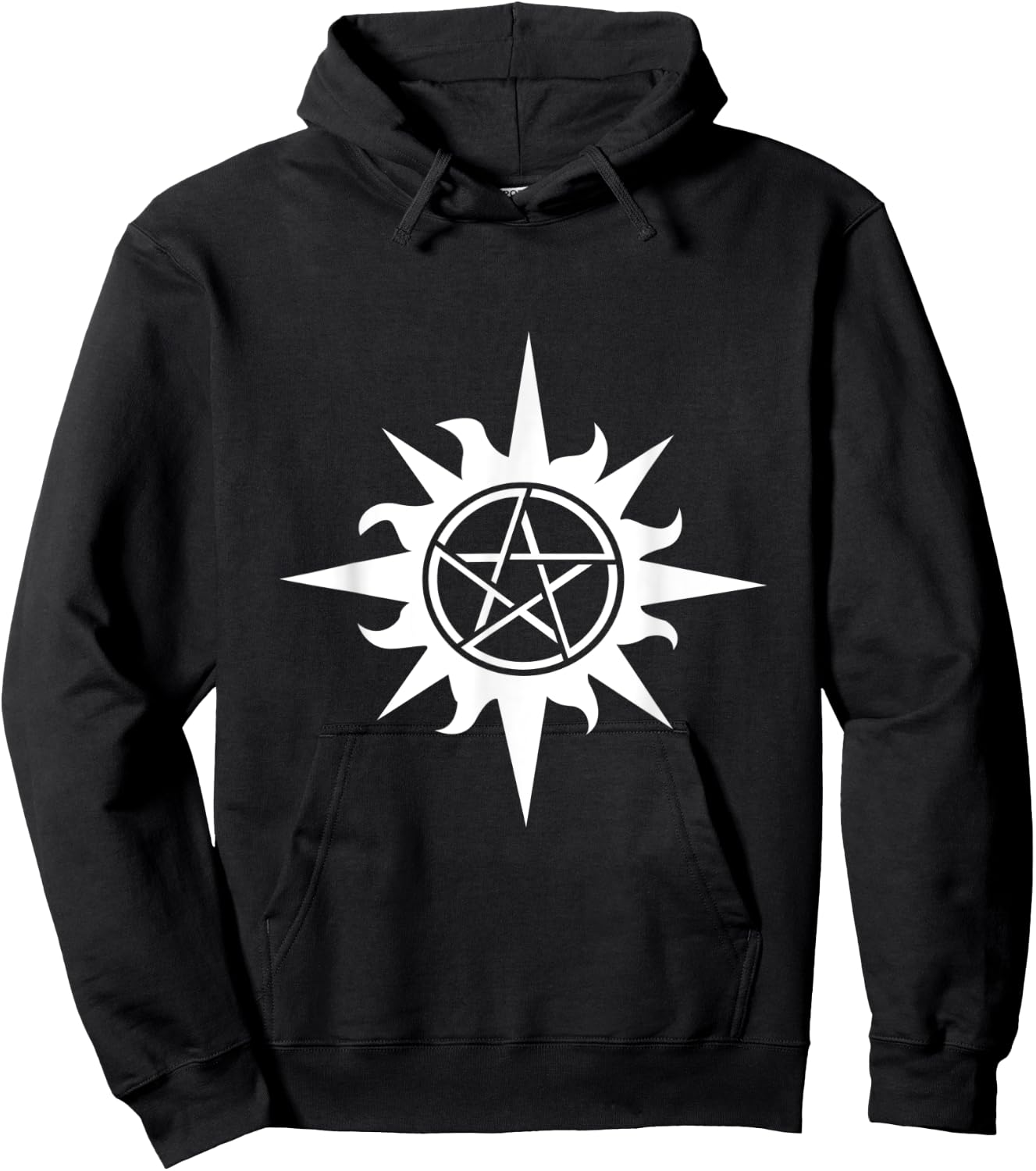 Anti Possession Pentagram Demonic Symbol T Shirt Hoodie - Hoodie | Black