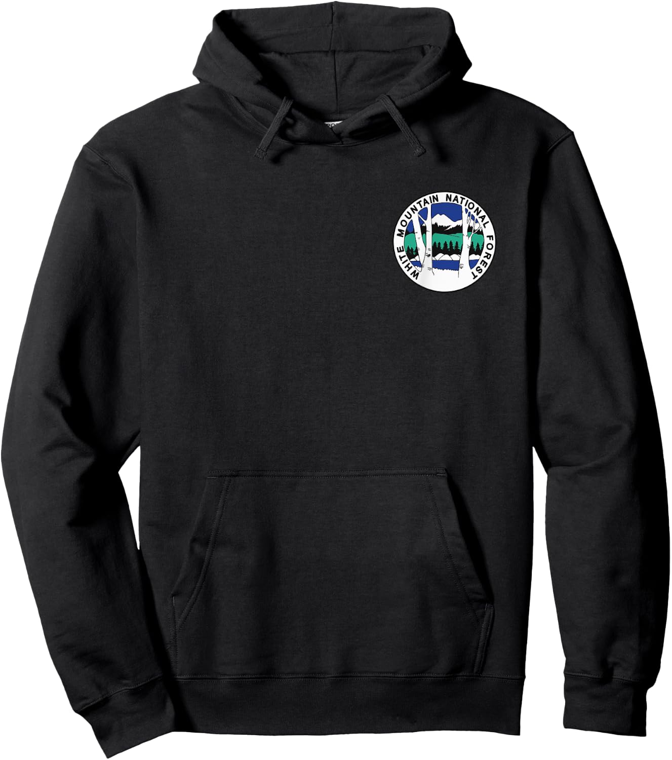 White Mountain National Forest Logo Hoodie - Hoodie | Black