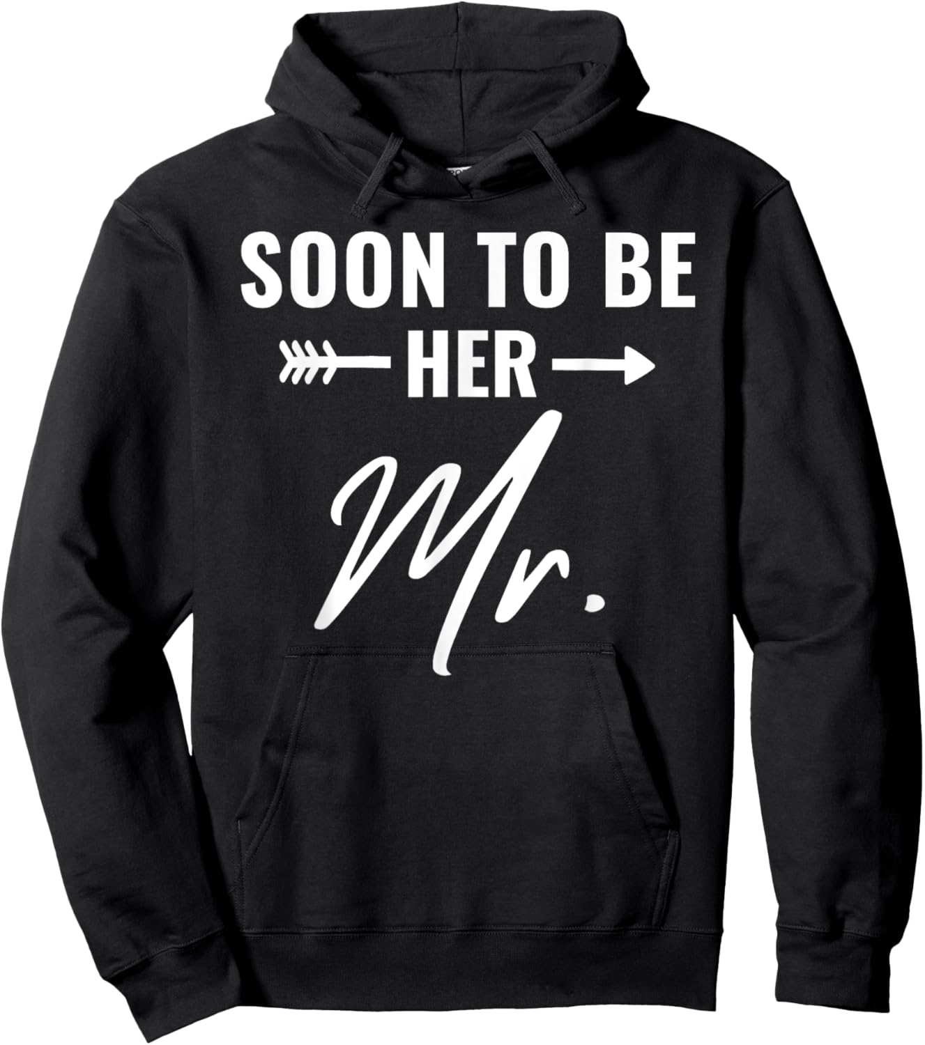 Soon To Be Her Mr Future Husband Groom Engaged Bridal Shower Hoodie - Hoodie | Black