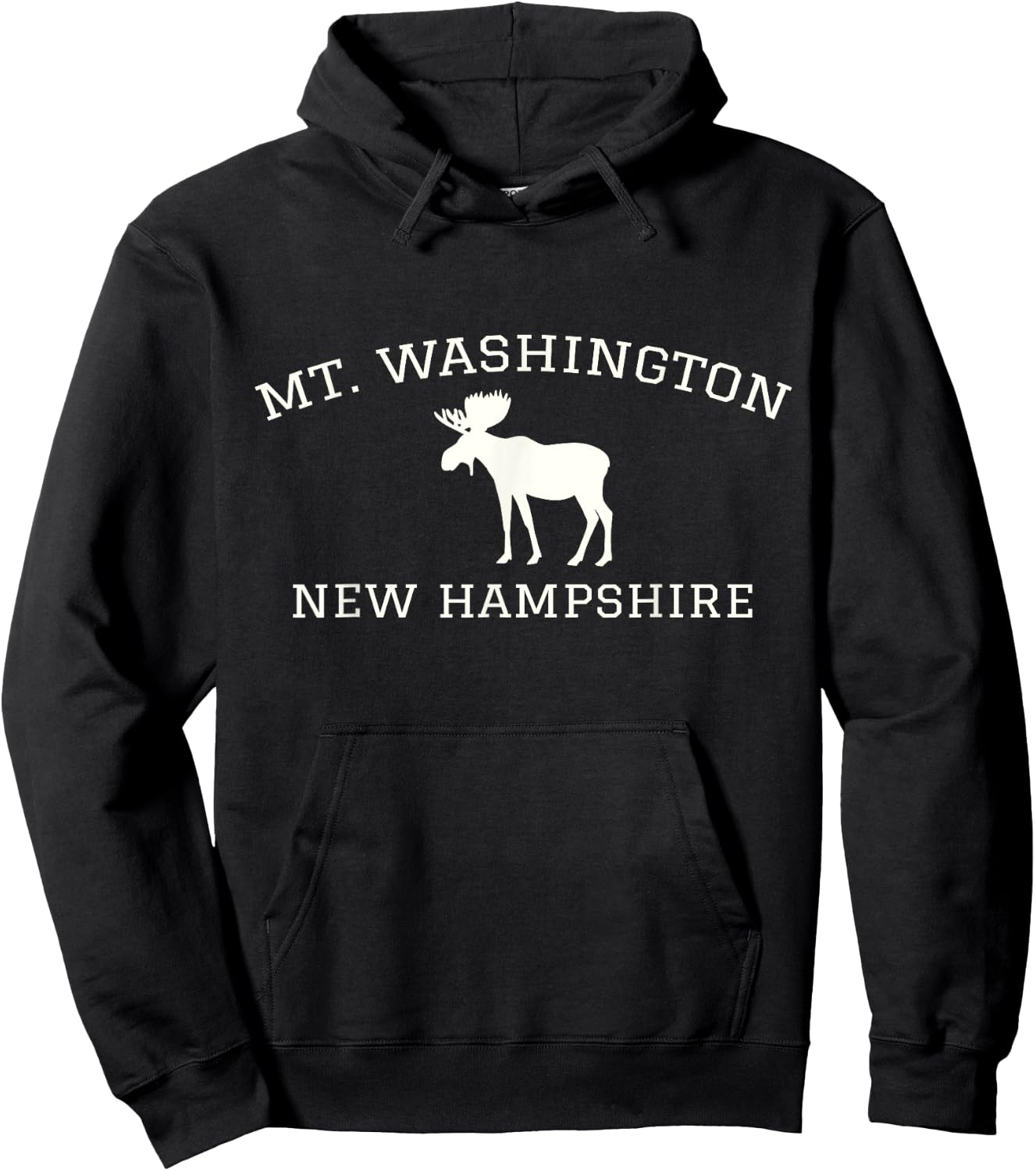 Mount Washington NH Moose Premium Hoodie - Hoodie | Black