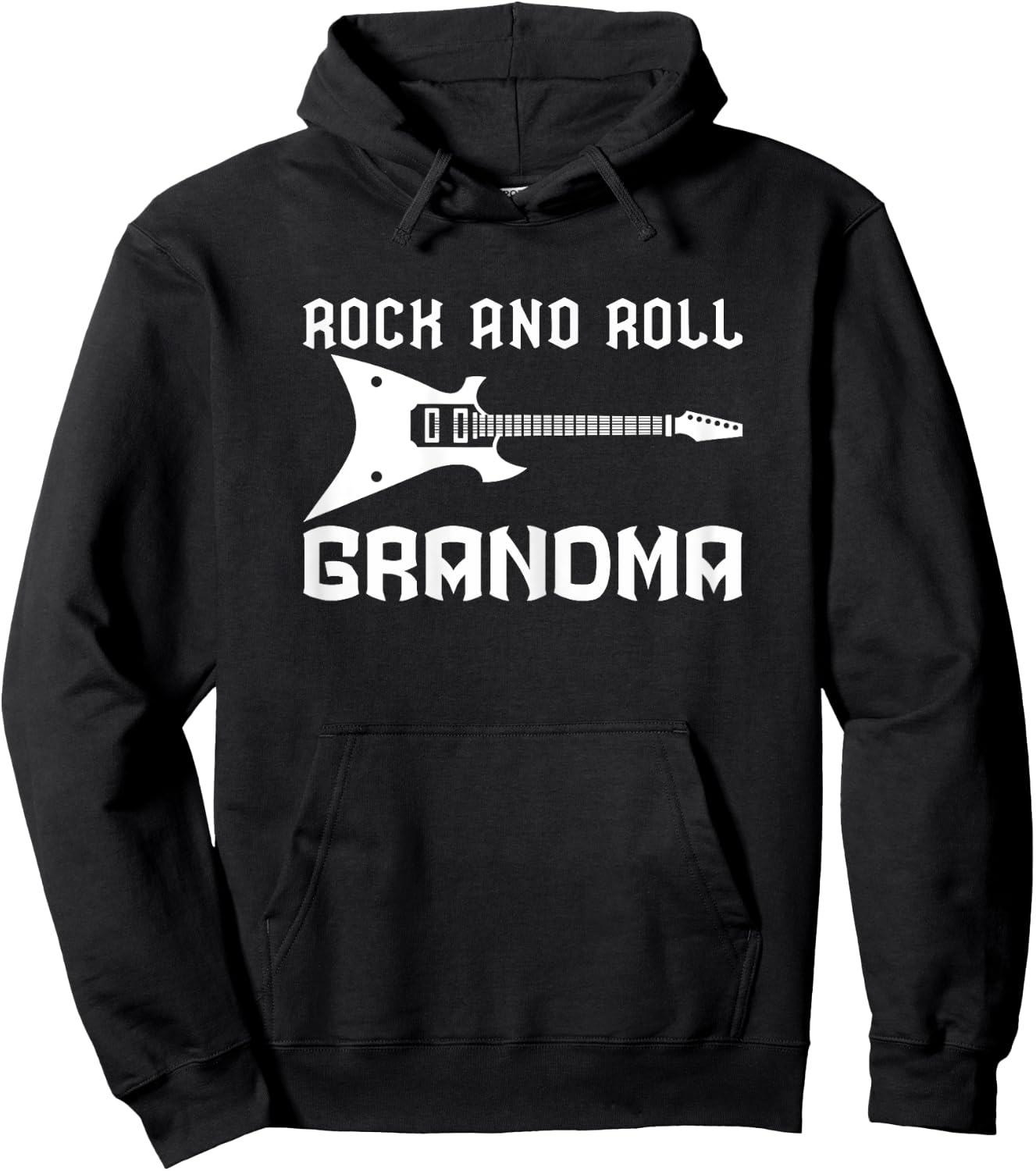 Rock and Roll Grandma Rock n Roll Hoodie - Hoodie | Black