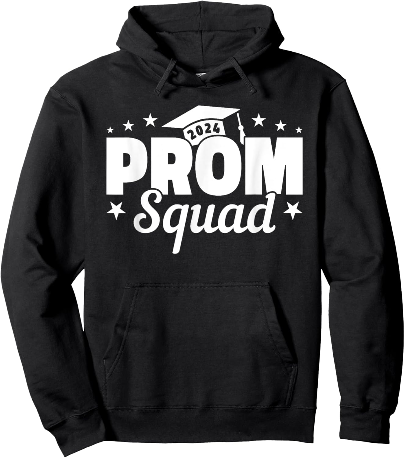 Prom Squad 2024 Funny Graduate Prom Class of 2024 Hoodie - Hoodie | Black