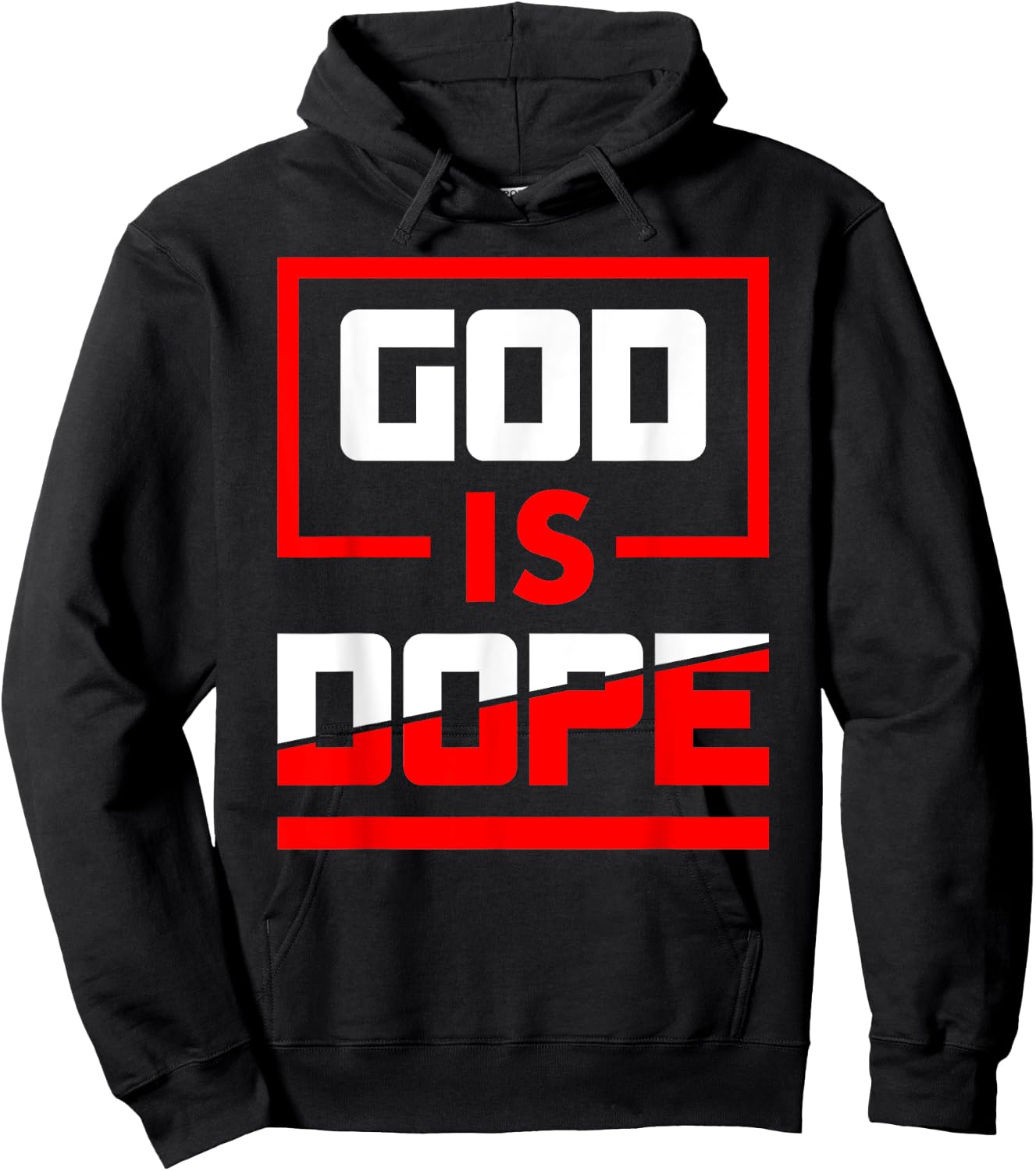 Christian and Jesus Gift God is Dope -Adults Black Hoodie - Hoodie | Black