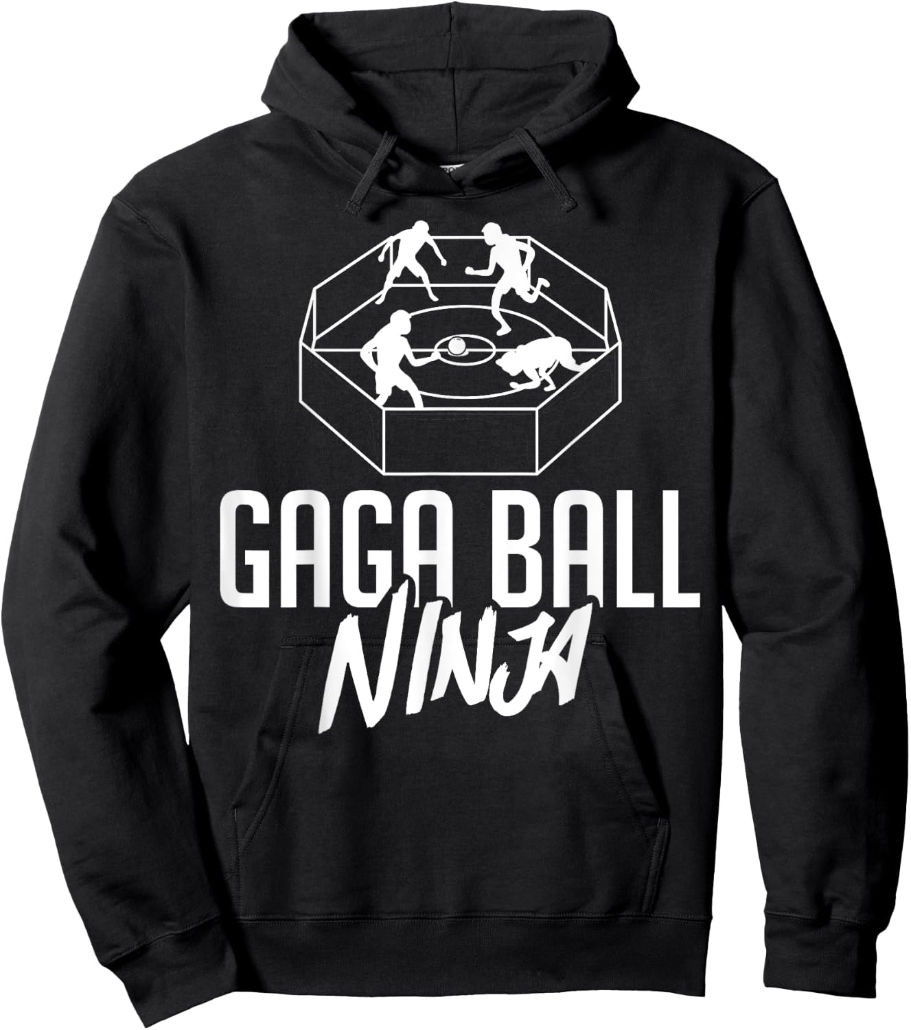 Gaga Ball Pit Kit Dodgeball Game Hoodie - Hoodie | Black